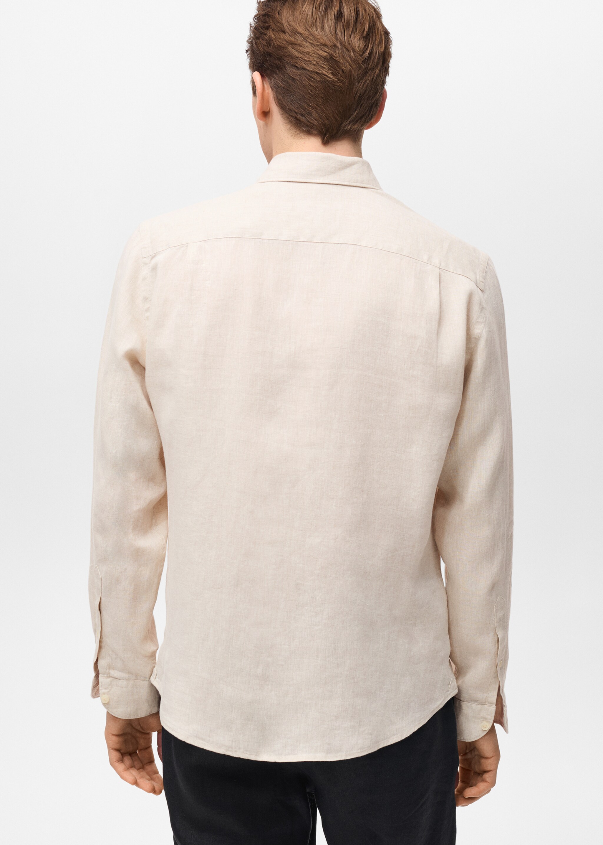 Linen 100% shirt - Reverse of the article