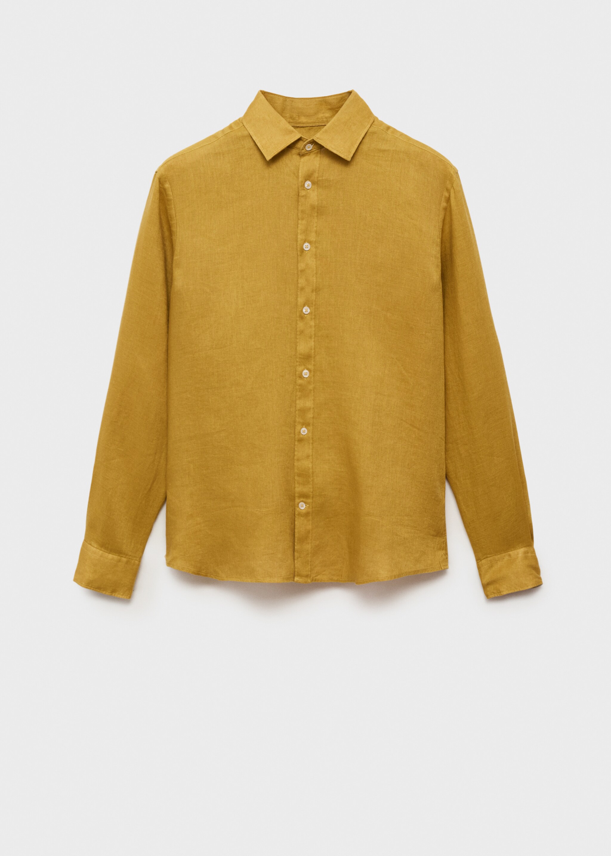 100% linen regular-fit shirt - Article without model
