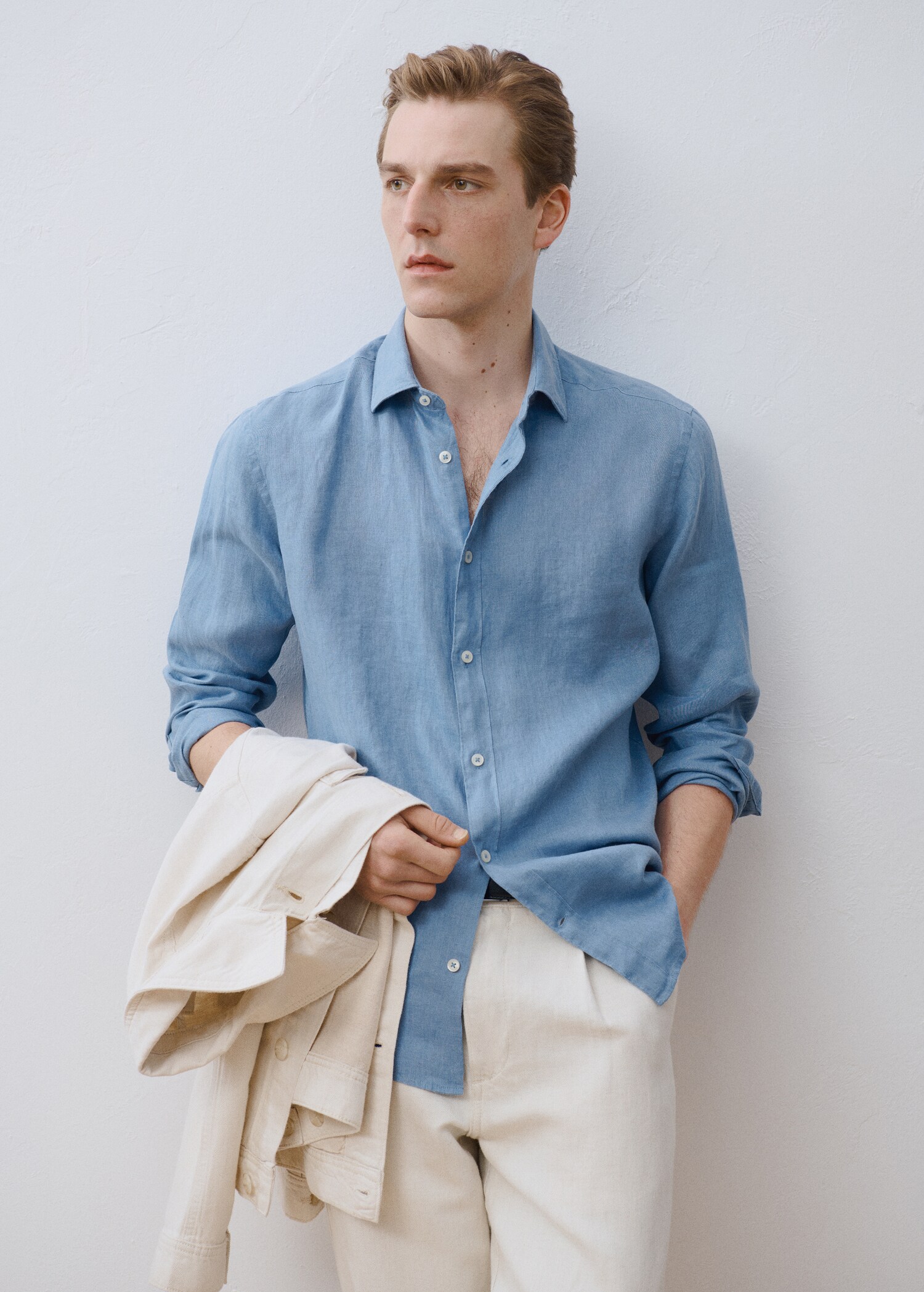 Linen 100% shirt - Details of the article 5