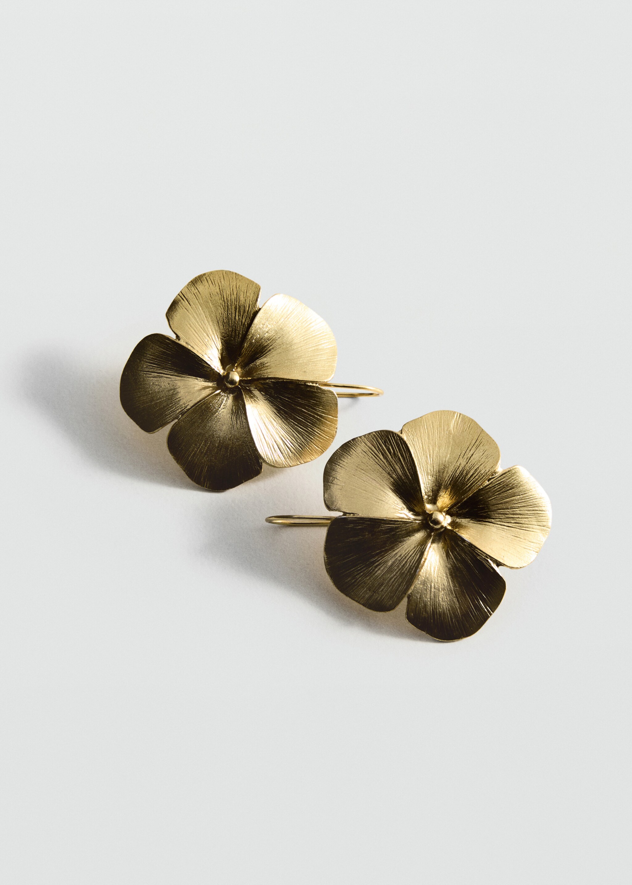 Flower-design earrings - Medium plane