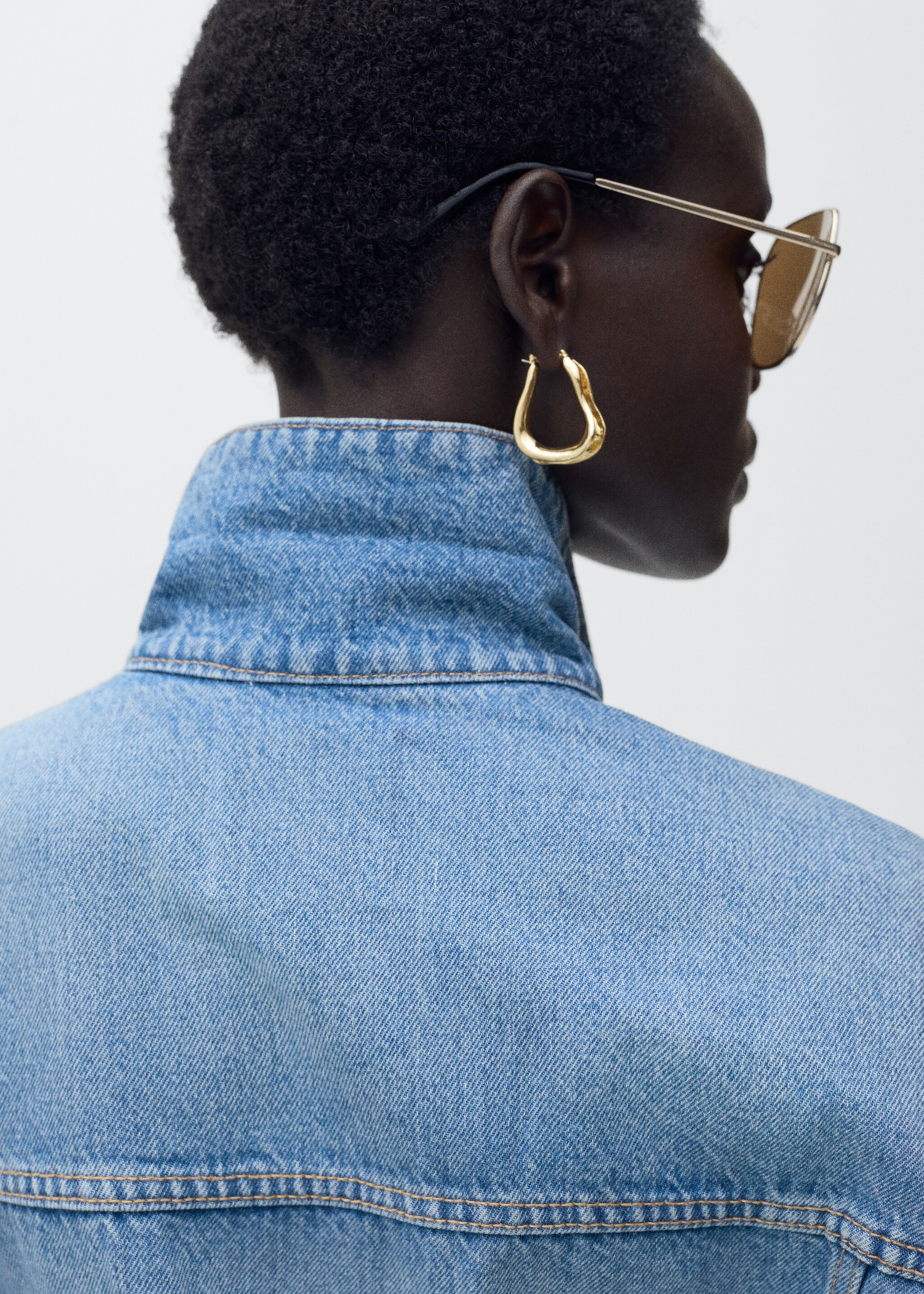 Oversize Jeansjacke Taschen - Detail des Artikels 2