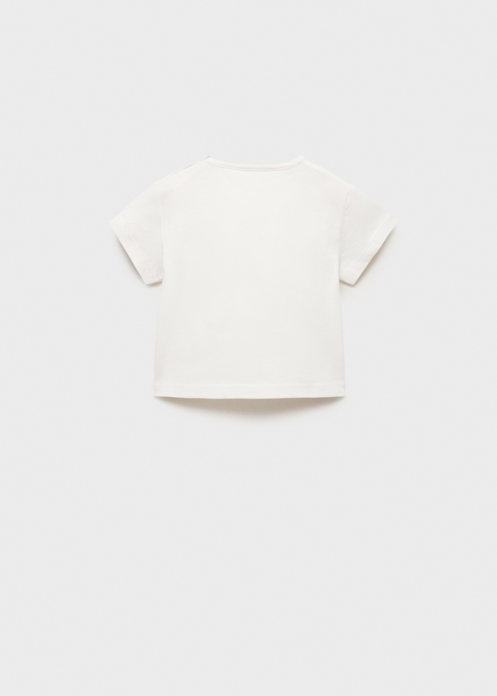 Camiseta algodón dibujo relieve - Reverso del artículo