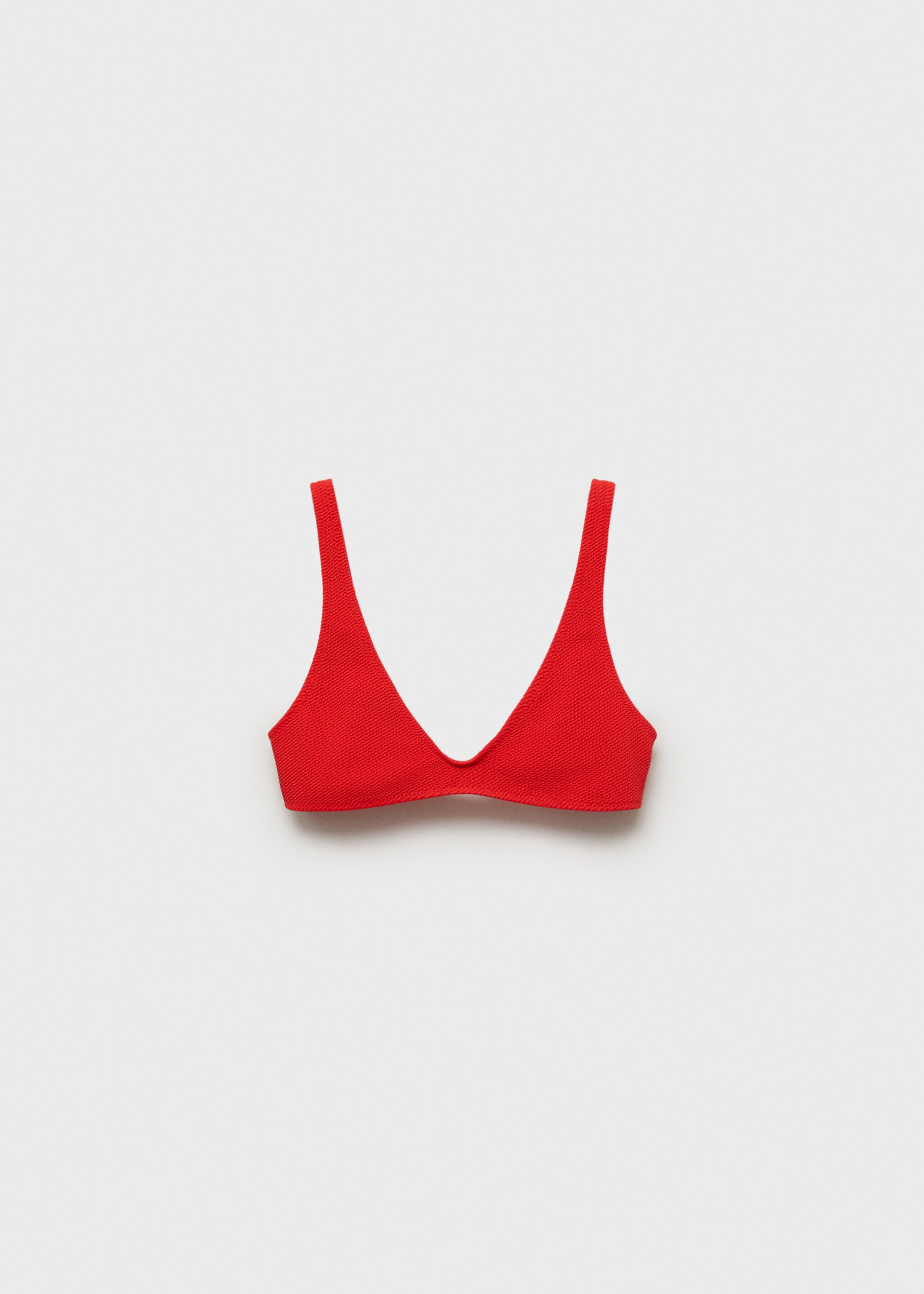 Textured bikini top - Article without model