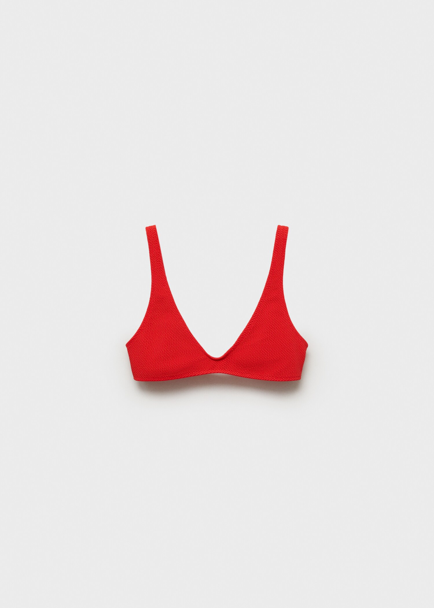 Textured bikini top - Article without model