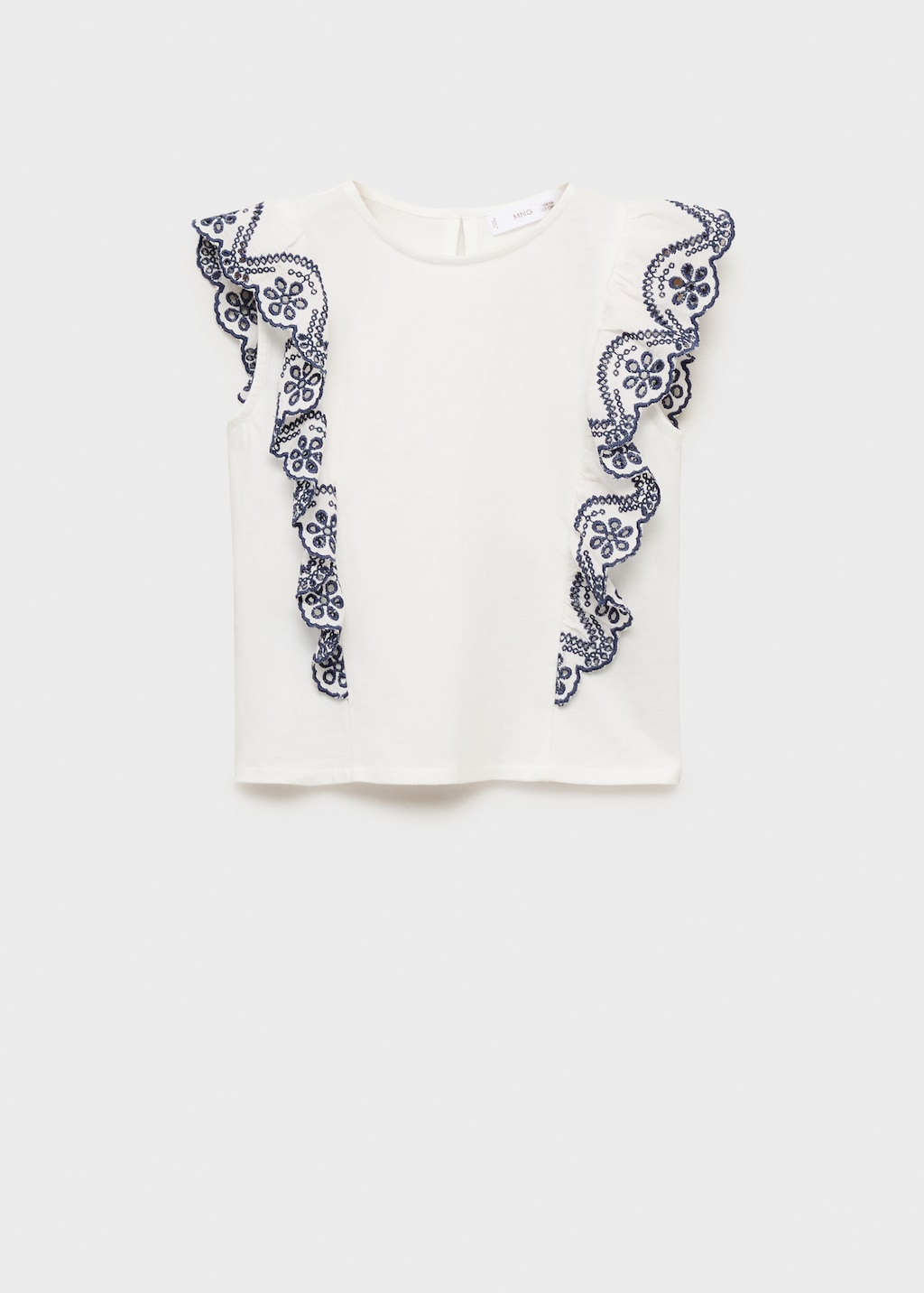 Frills embroidered t-shirt - Kids | MANGO USA