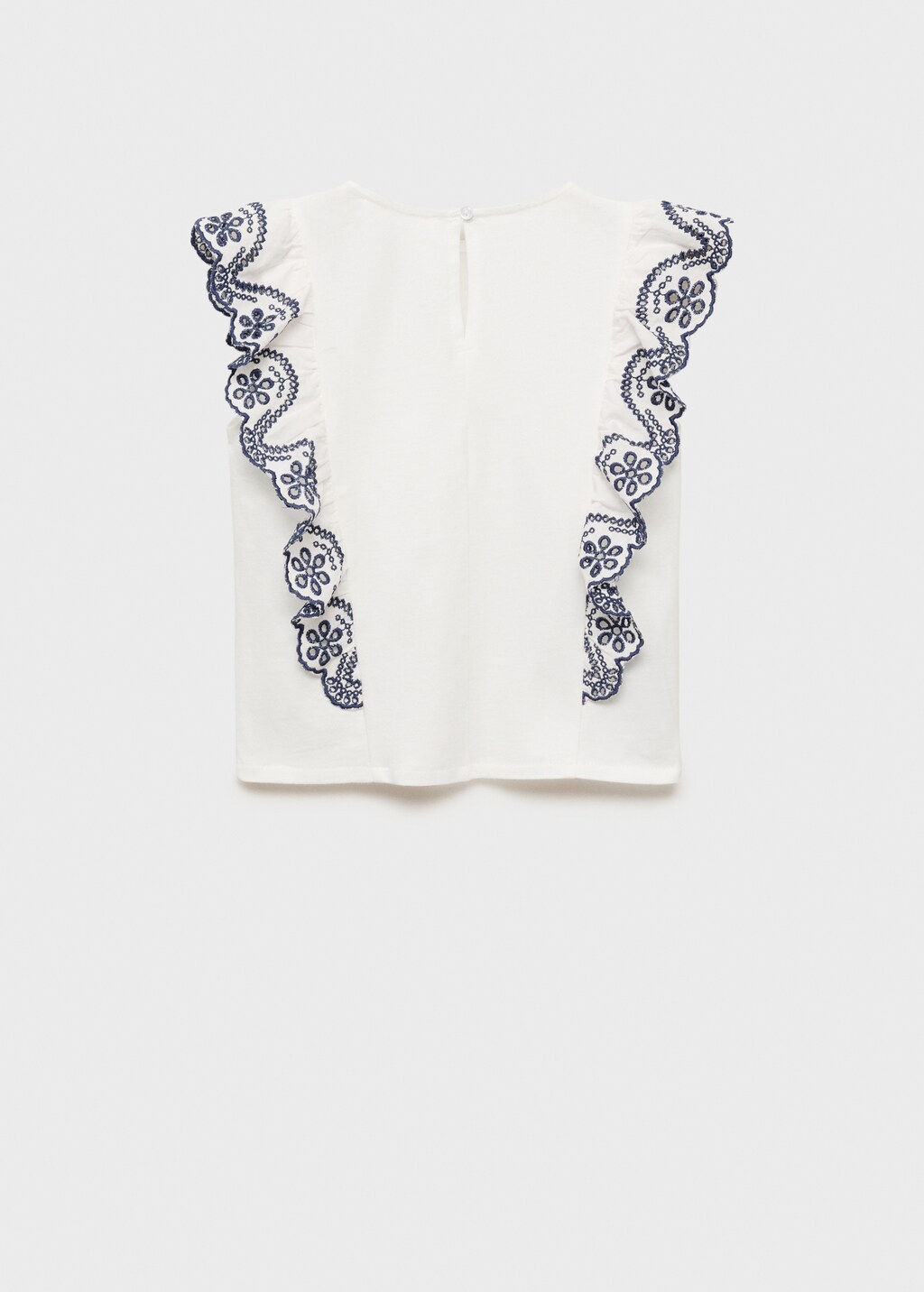 Frills embroidered t-shirt - Kids | MANGO USA