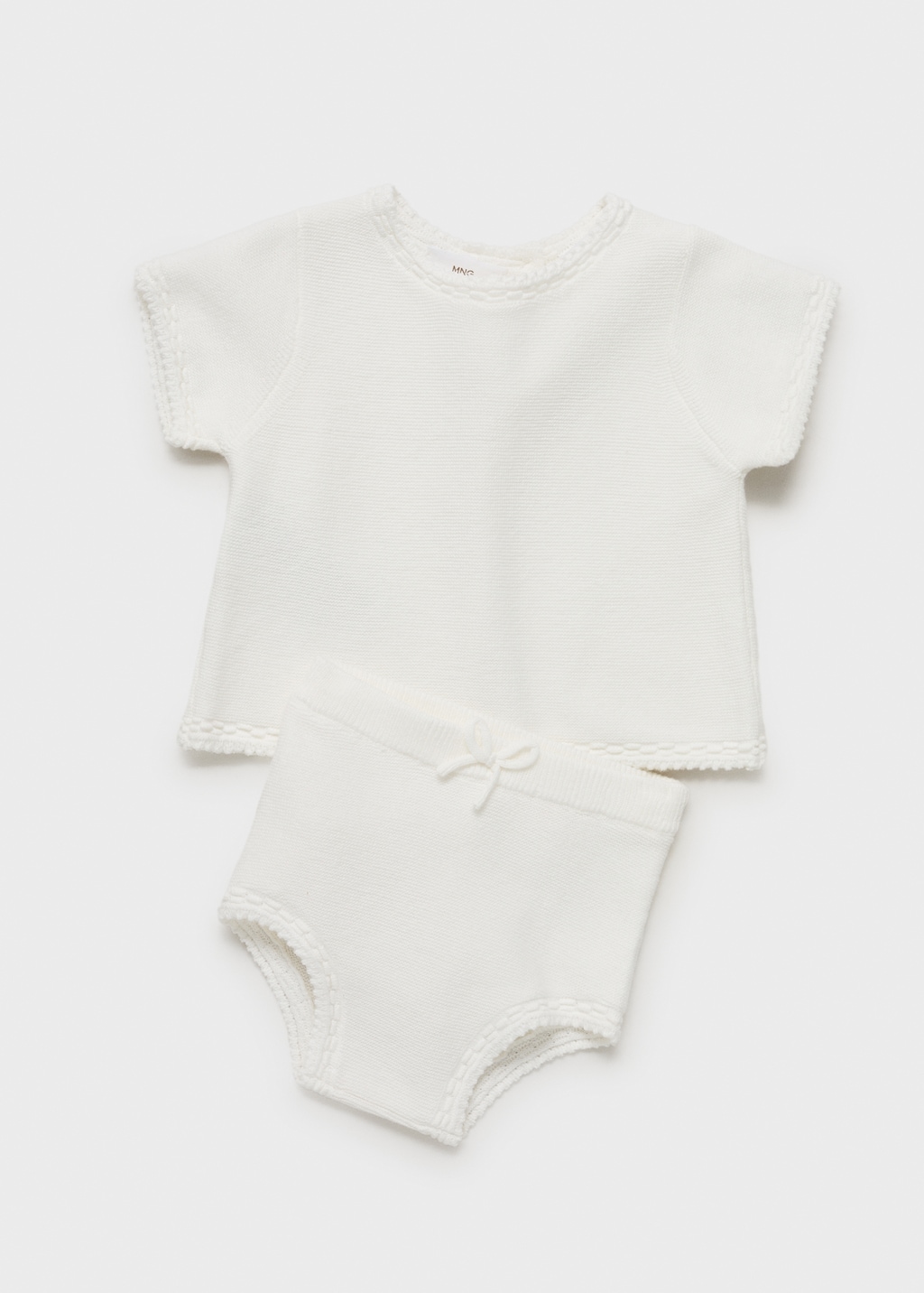 Cotton knitted shorts