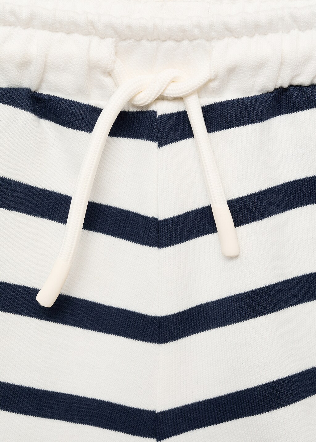 Striped cotton Bermuda shorts