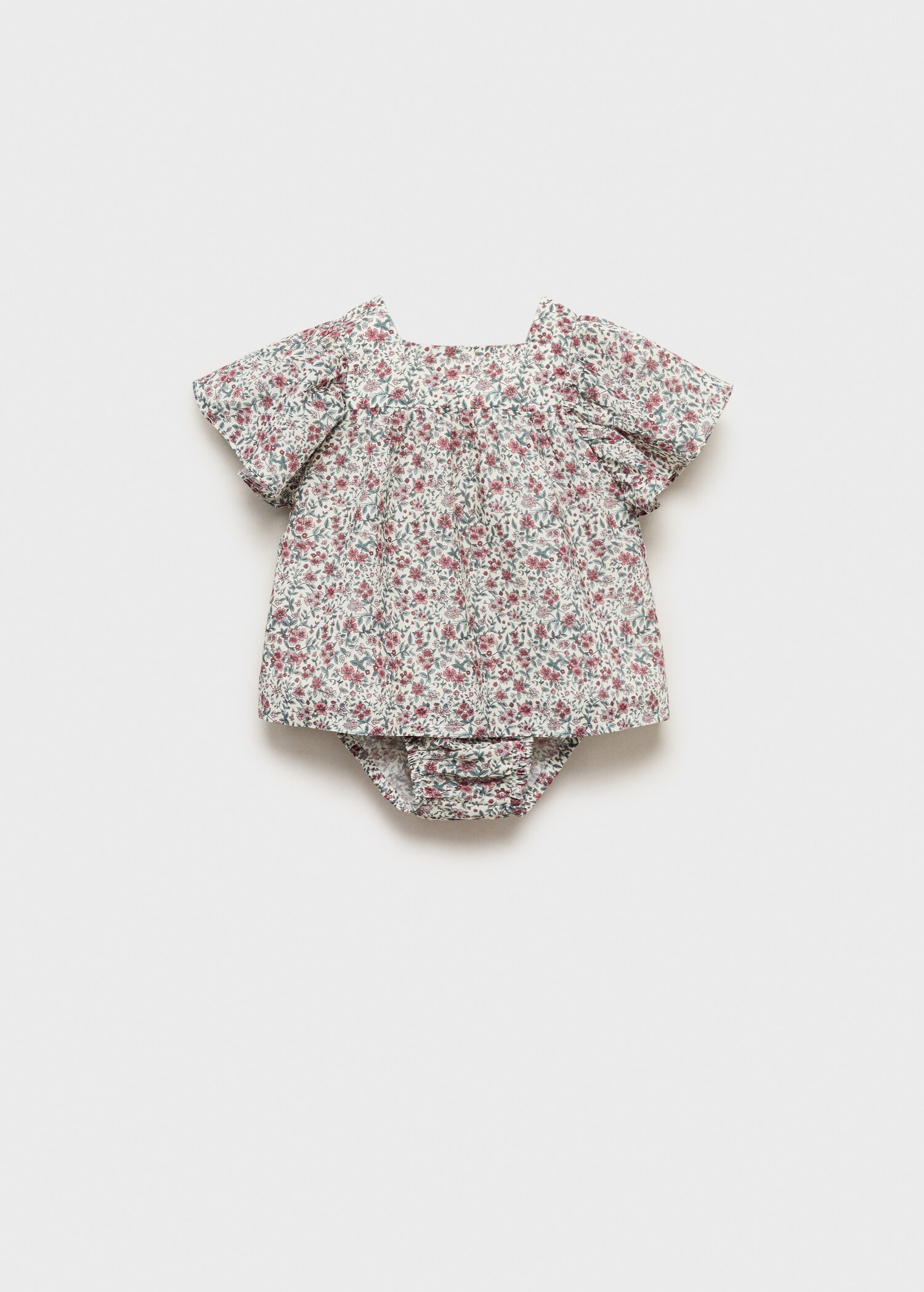 Robe en coton blanc à fleurs de POUPÉES modernes Robe en coton blanc à fleurs de POUPÉES modernes