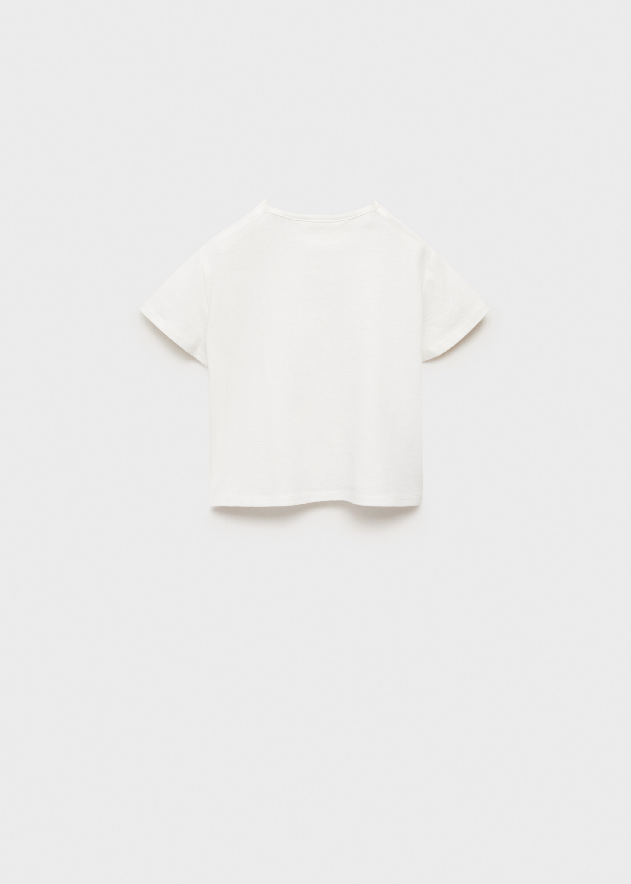 T-shirt coton motif en relief - Verso de l’article