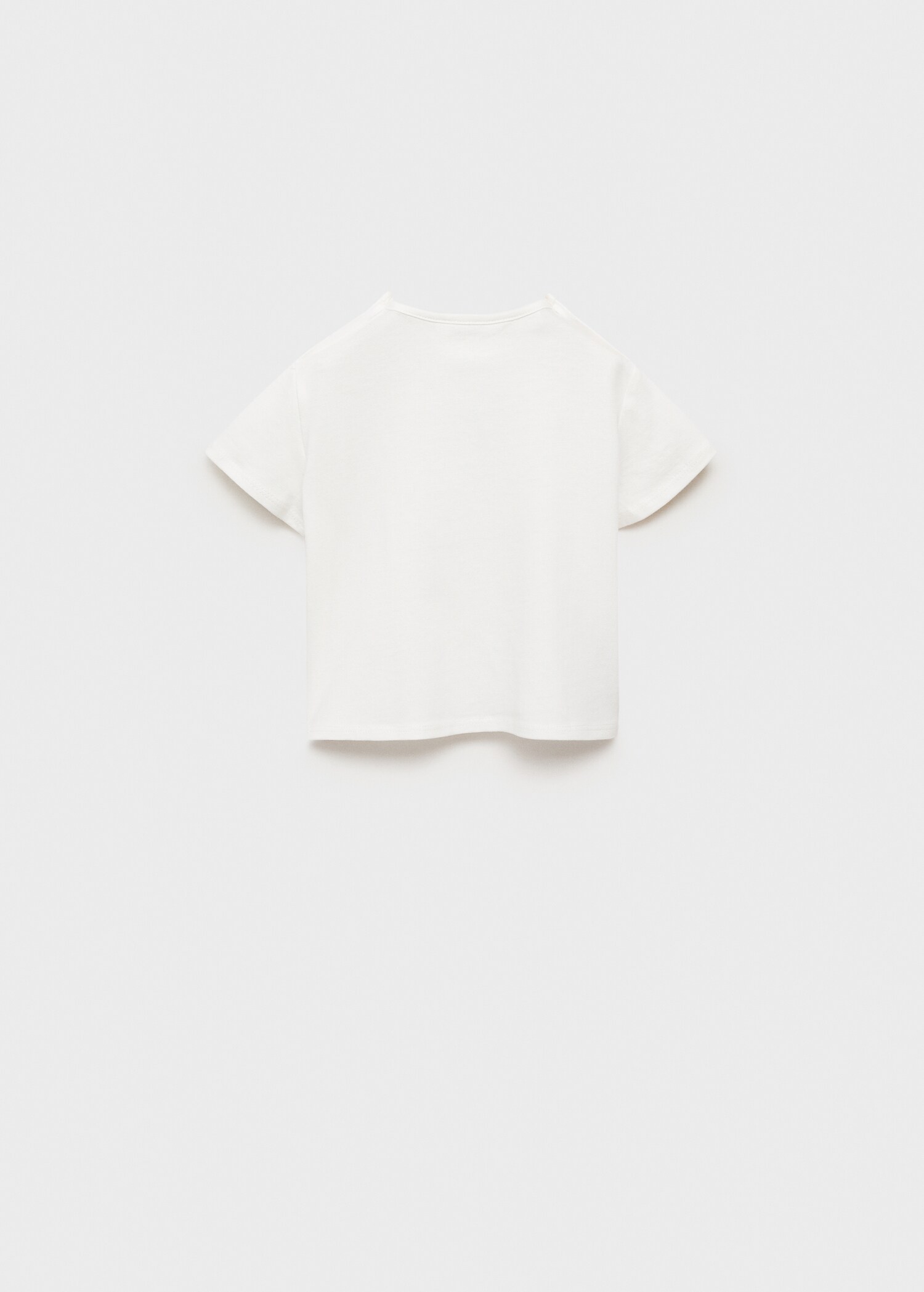 T-Shirt Baumwolle mit Reliefmuster - Rückseite des Artikels