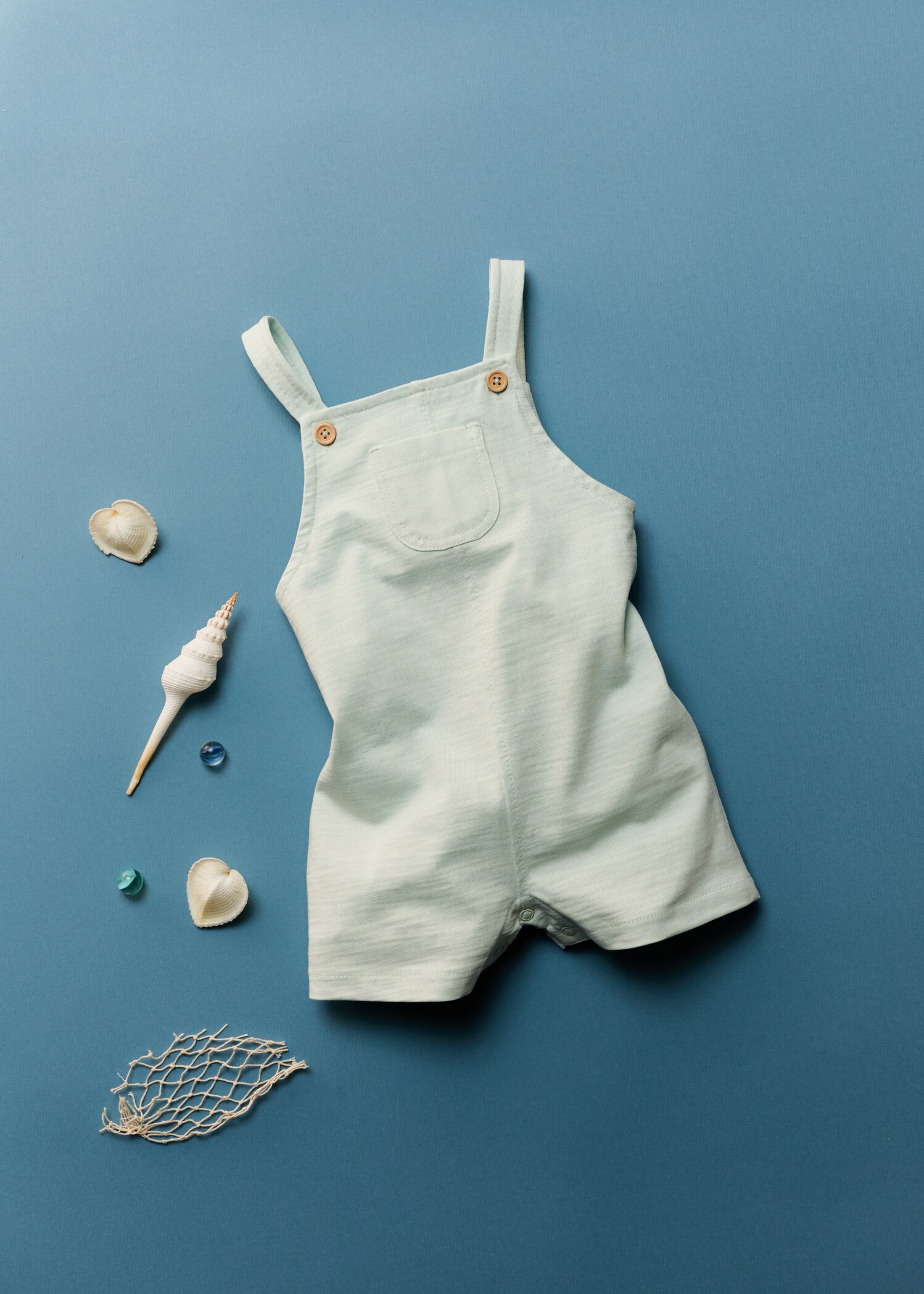 Short cotton dungarees - Details of the article 5