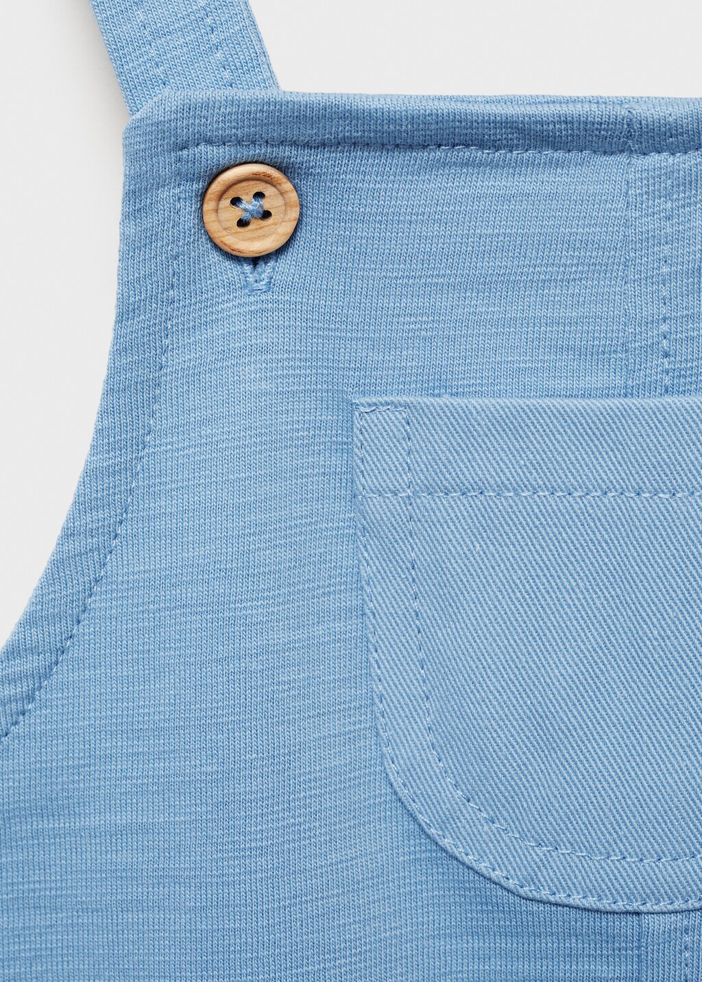 Short cotton dungarees