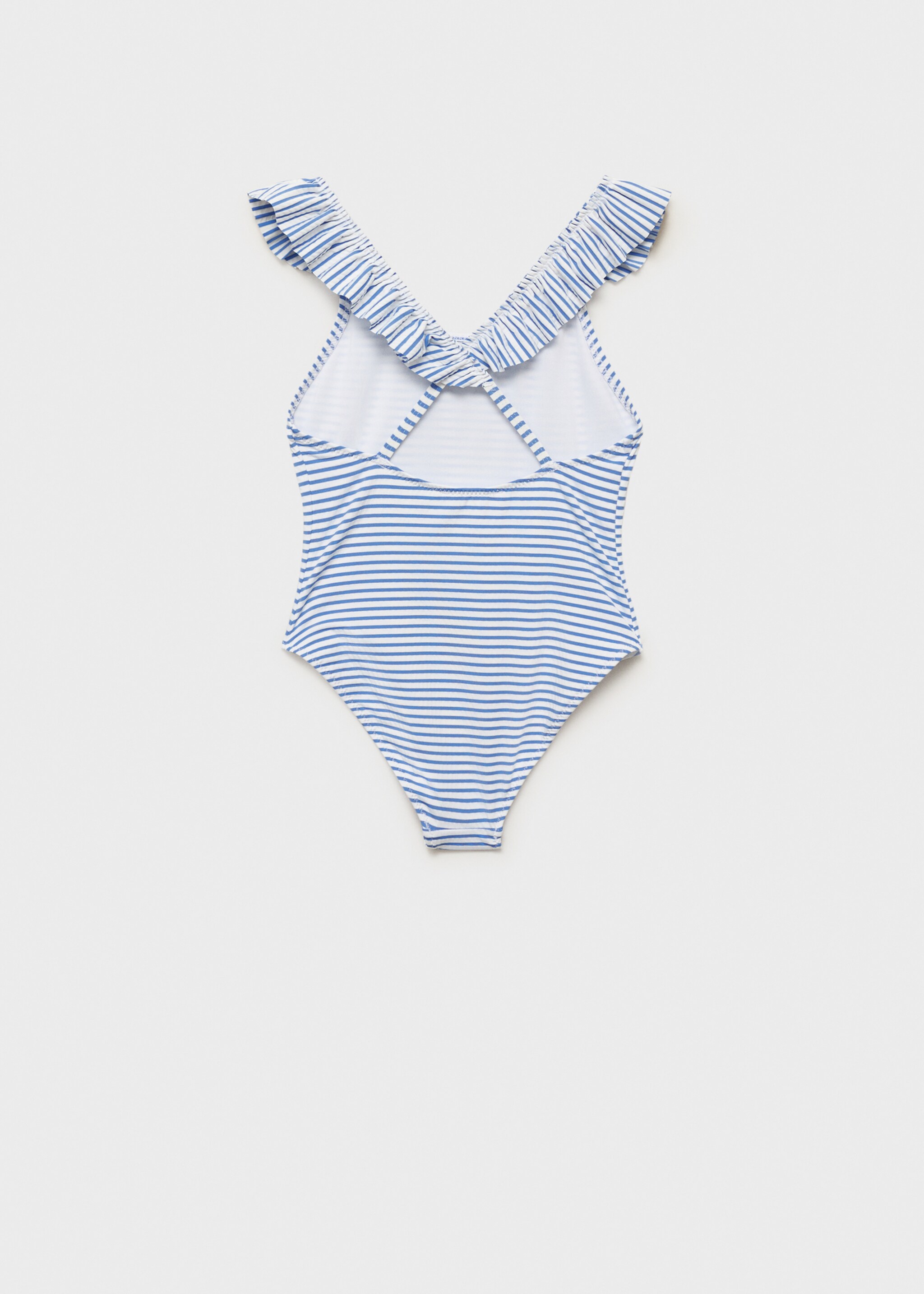 Ruffled striped swimsuit - Reverse of the article
