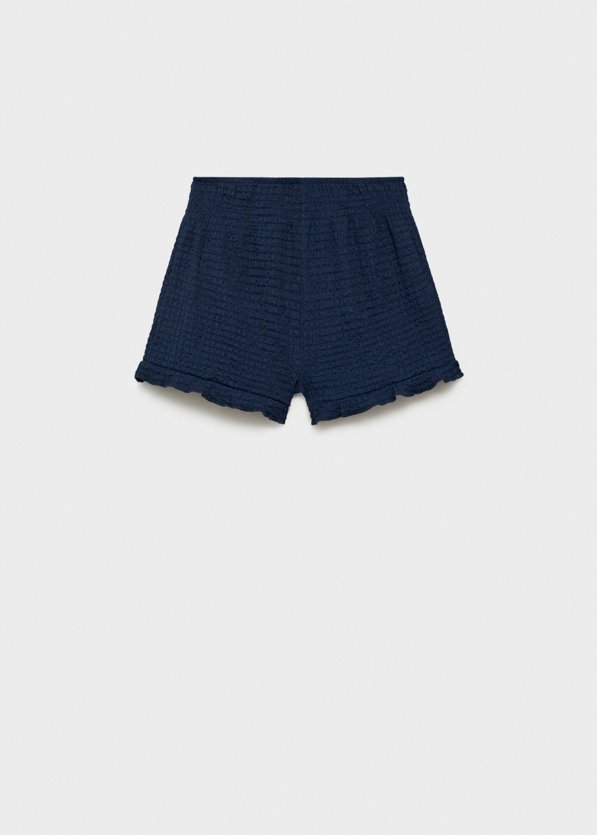Ruffled textured shorts - Article without model