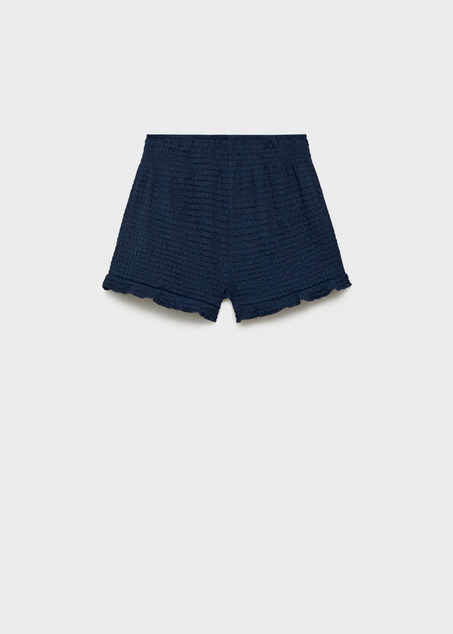 Ruffled textured shorts - Article without model