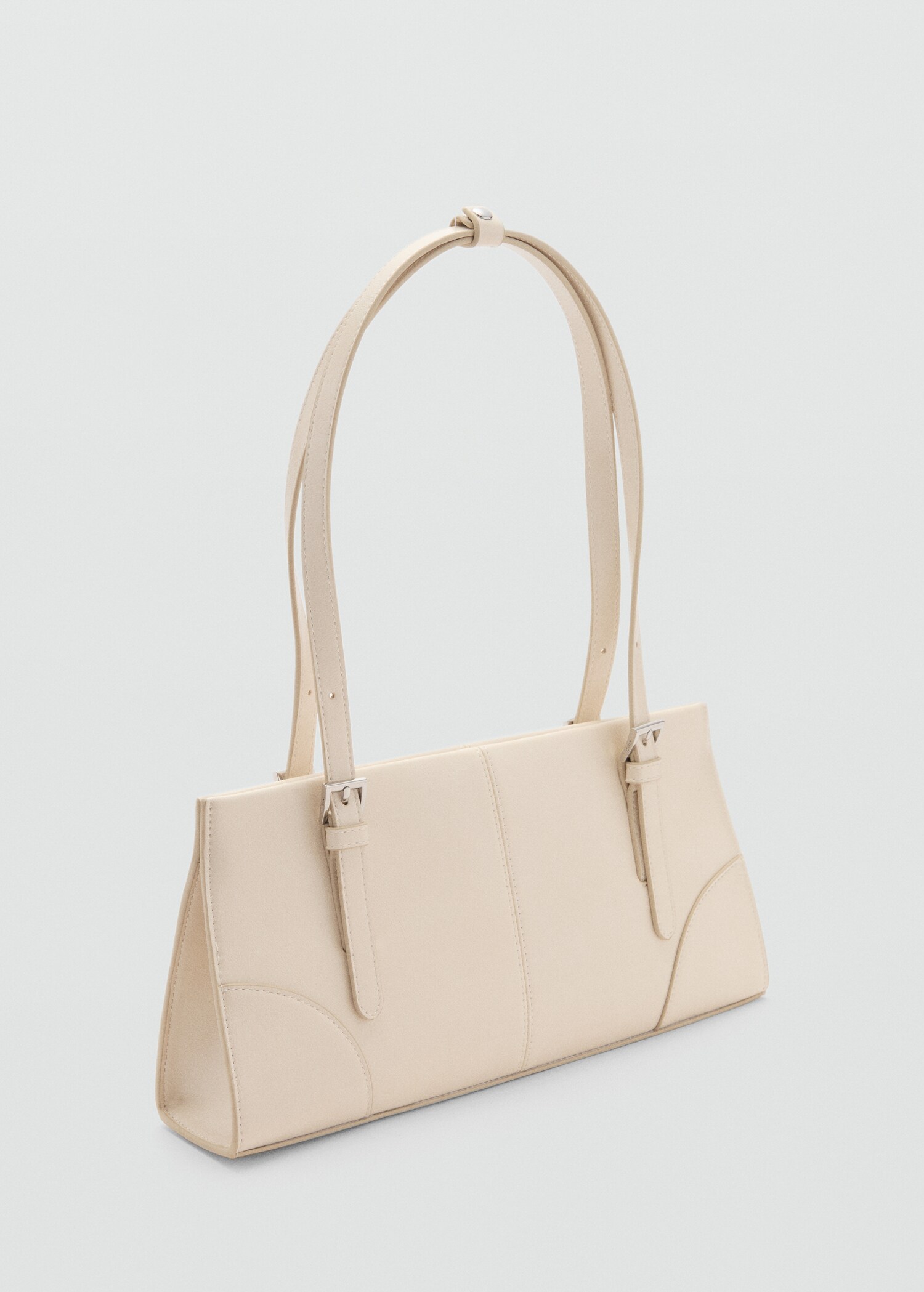 Shoulder bag with buckles - Medium plane