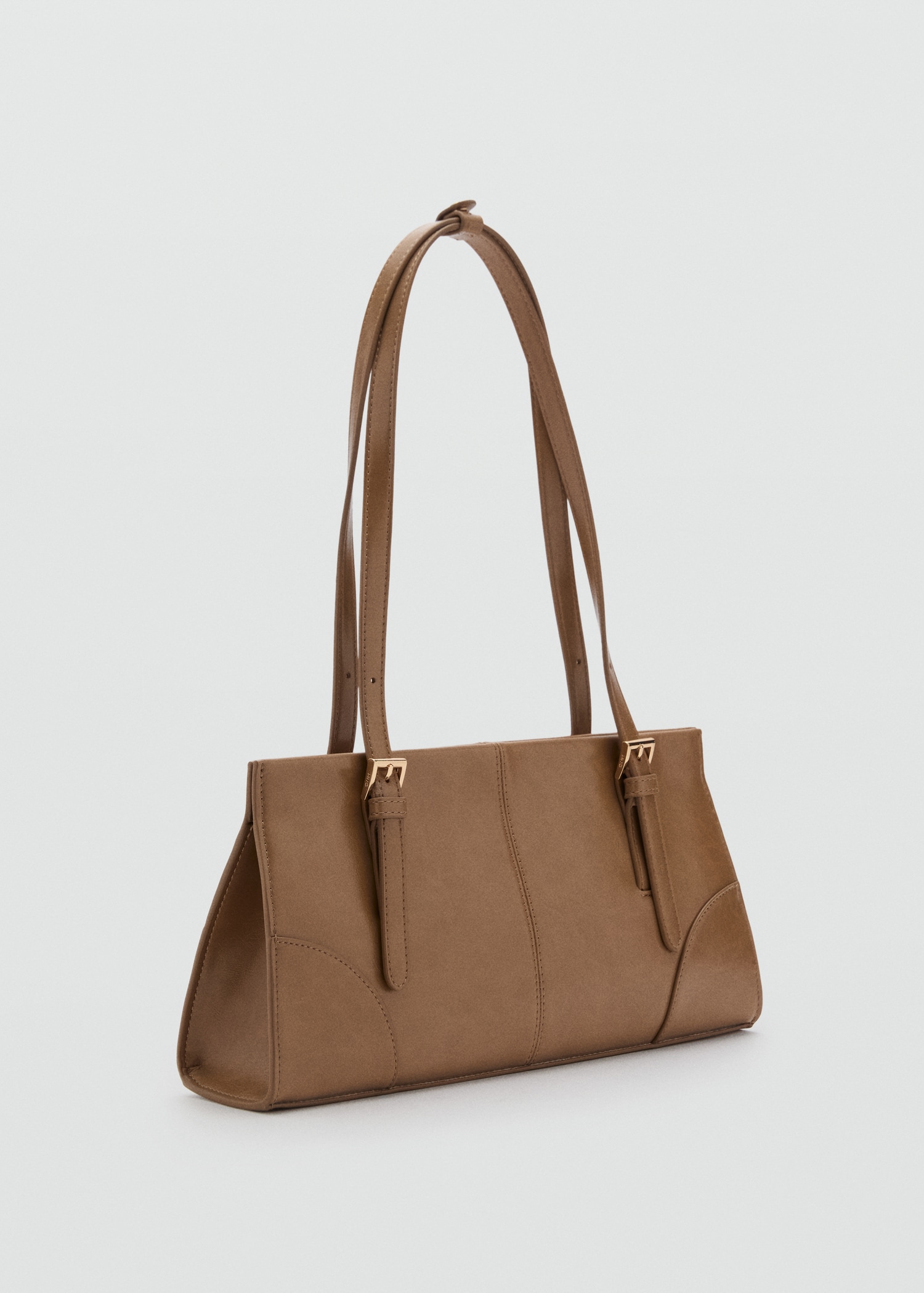 Shoulder bag with buckles - Medium plane