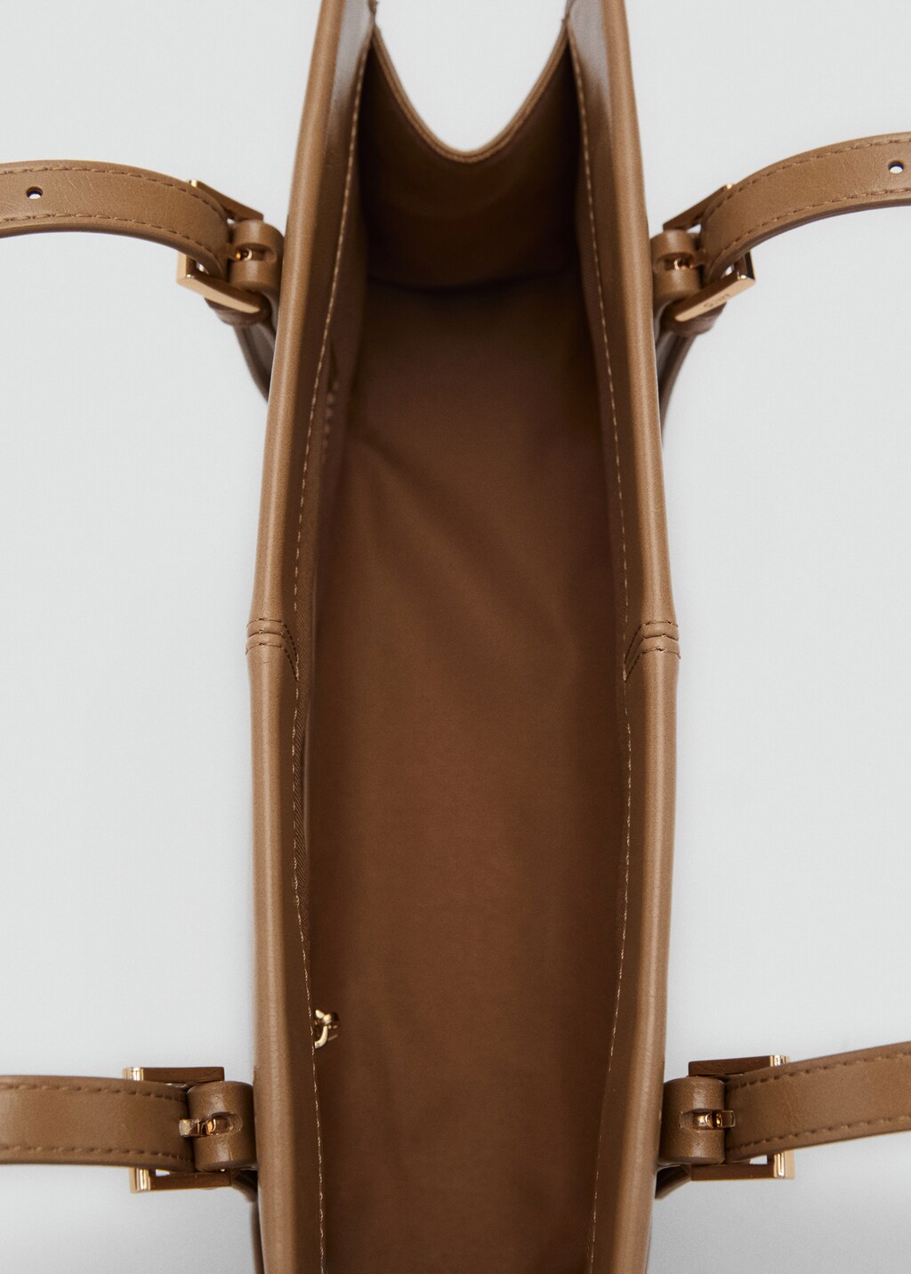 Shoulder bag with buckles