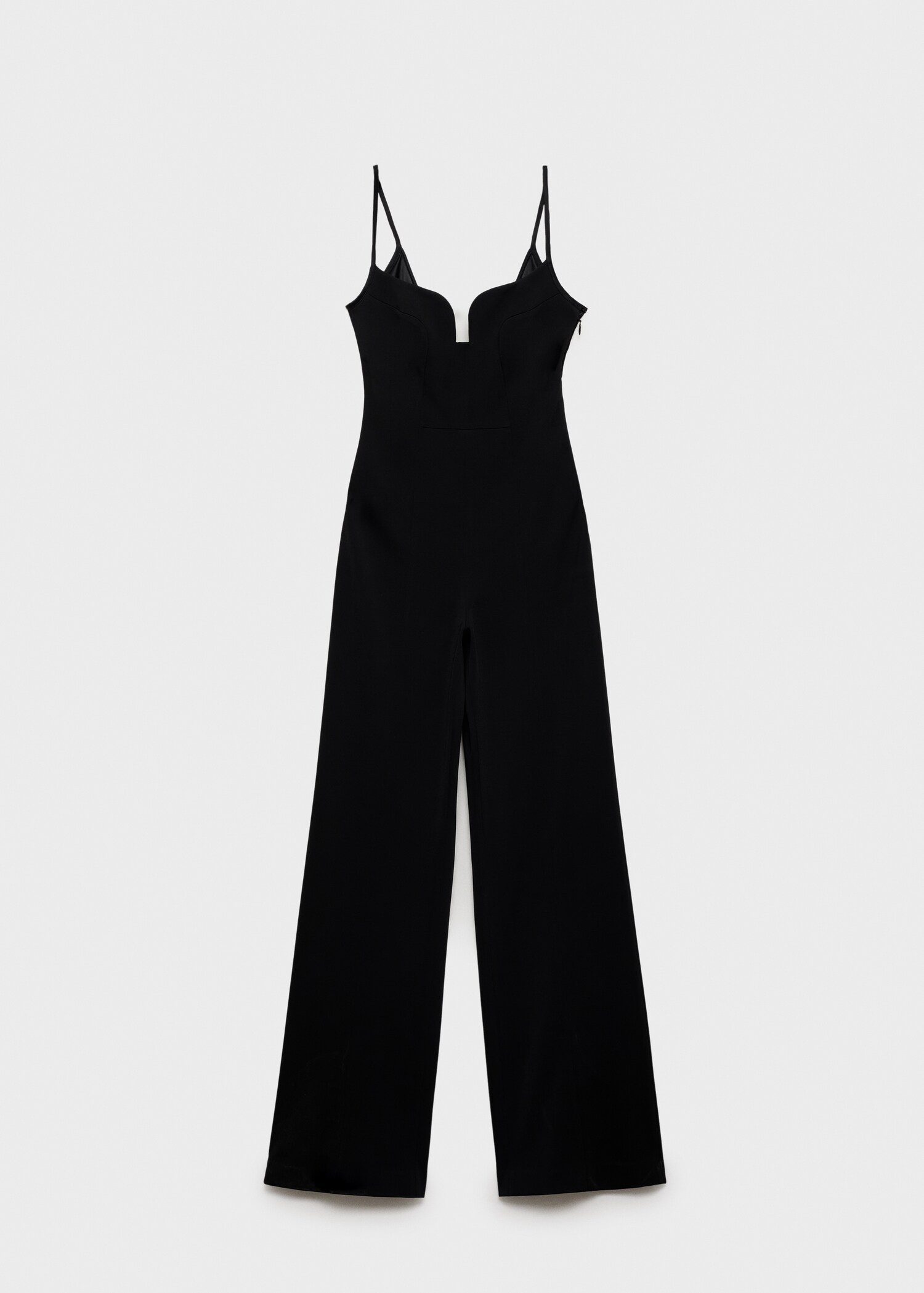 Structured fitted jumpsuit with sweetheart neckline - Article without model