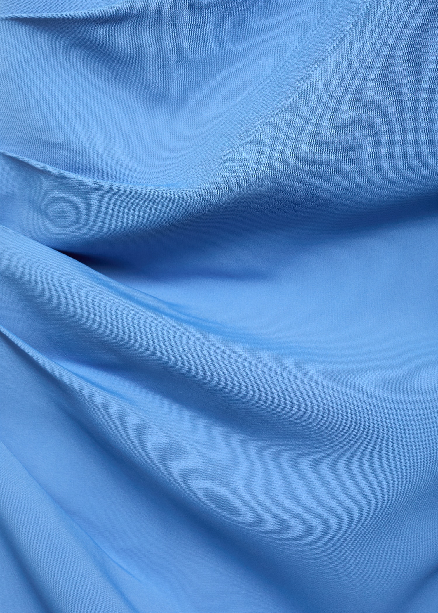 Satinkleid mit Drapierung und Schleifendetail - Detail des Artikels 0