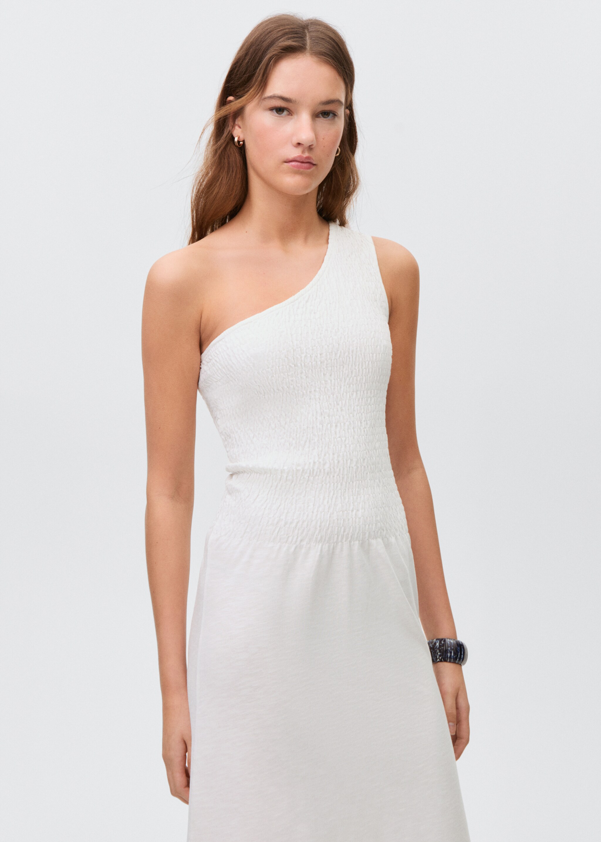 Asymmetrical honeycomb dress - Medium plane