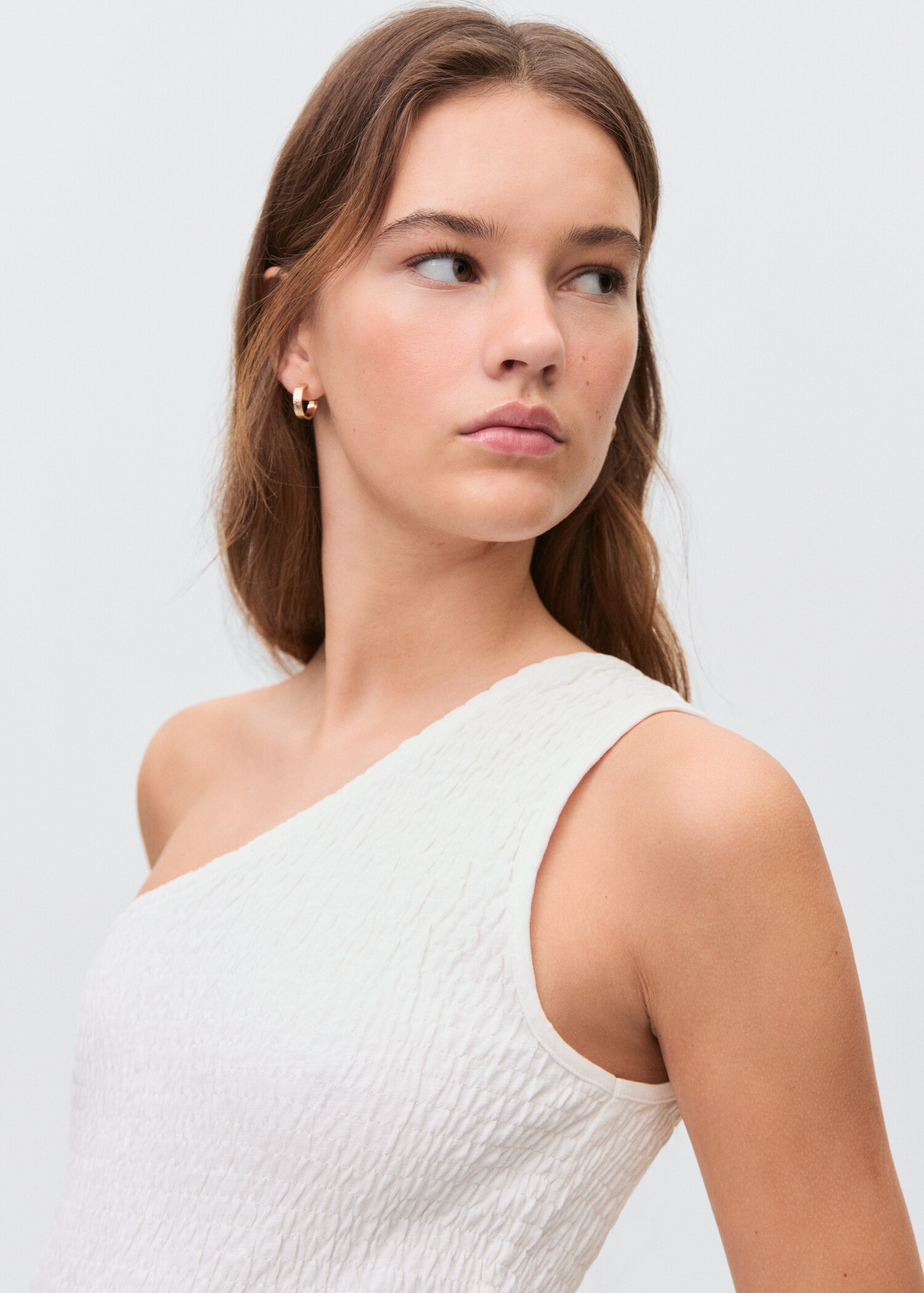Asymmetrical honeycomb dress - Details of the article 1