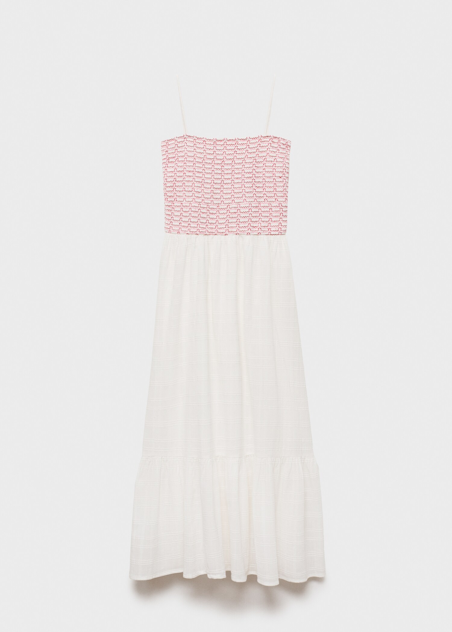 Long dress with embroidered detail - Article without model