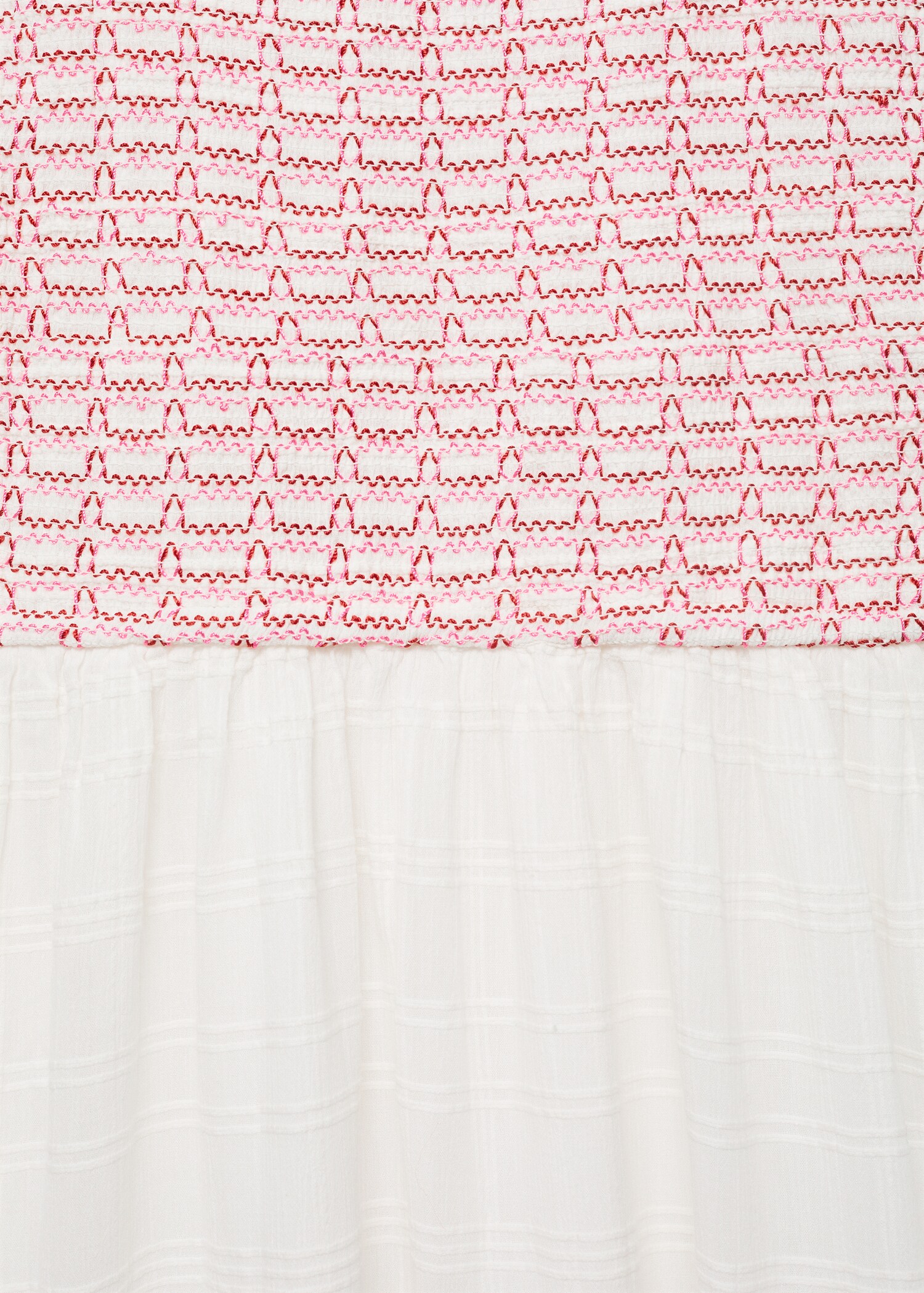 Long dress with embroidered detail - Details of the article 8