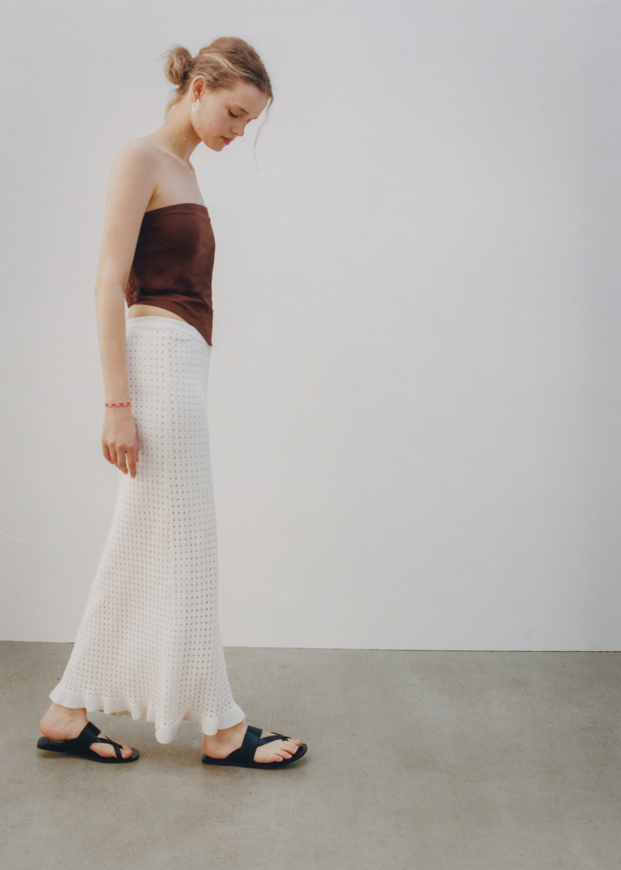 Long knitted skirt - Details of the article 5