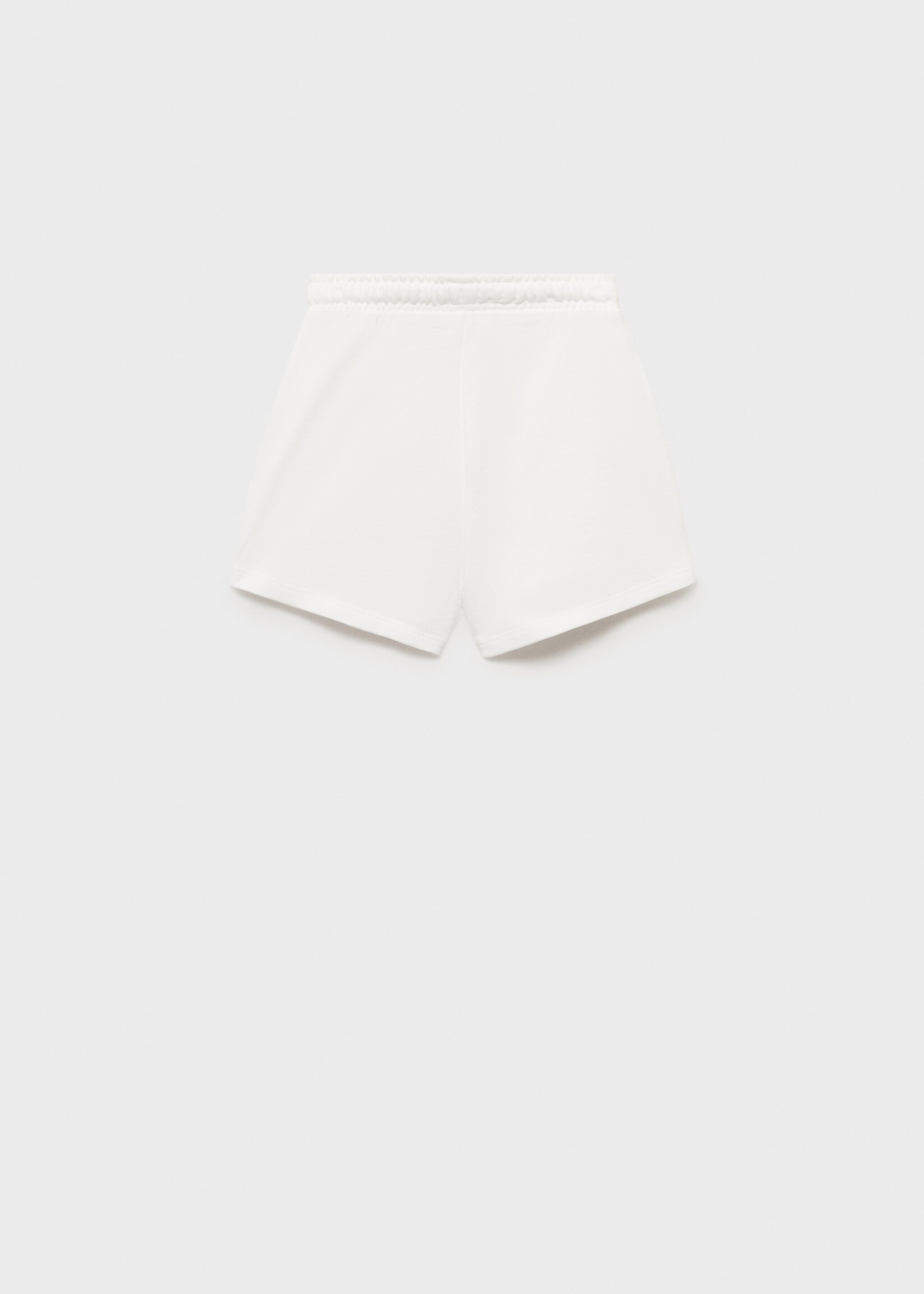 Cotton shorts with elastic waist - Reverse of the article