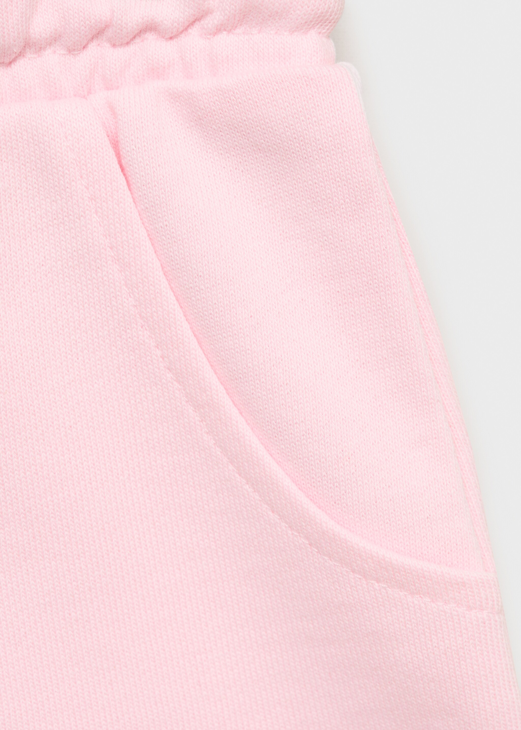 Cotton shorts with elastic waist - Details of the article 0