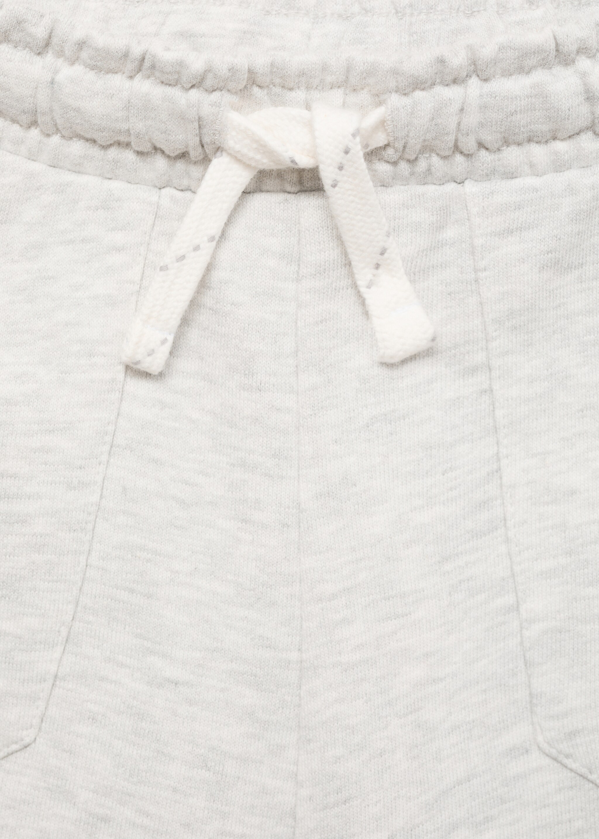 Cotton shorts with elastic waist - Details of the article 0