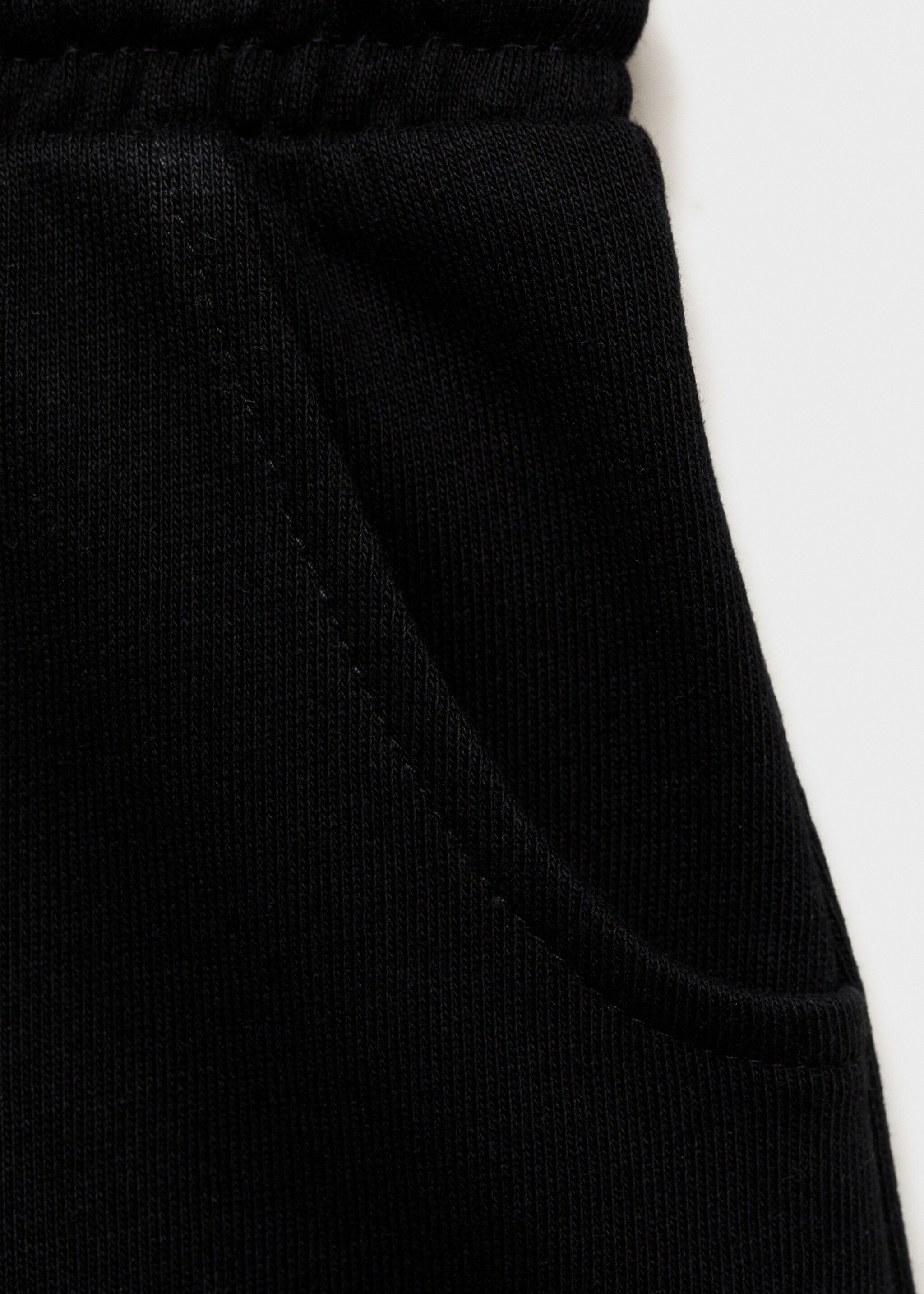 Cotton shorts with elastic waist - Details of the article 0