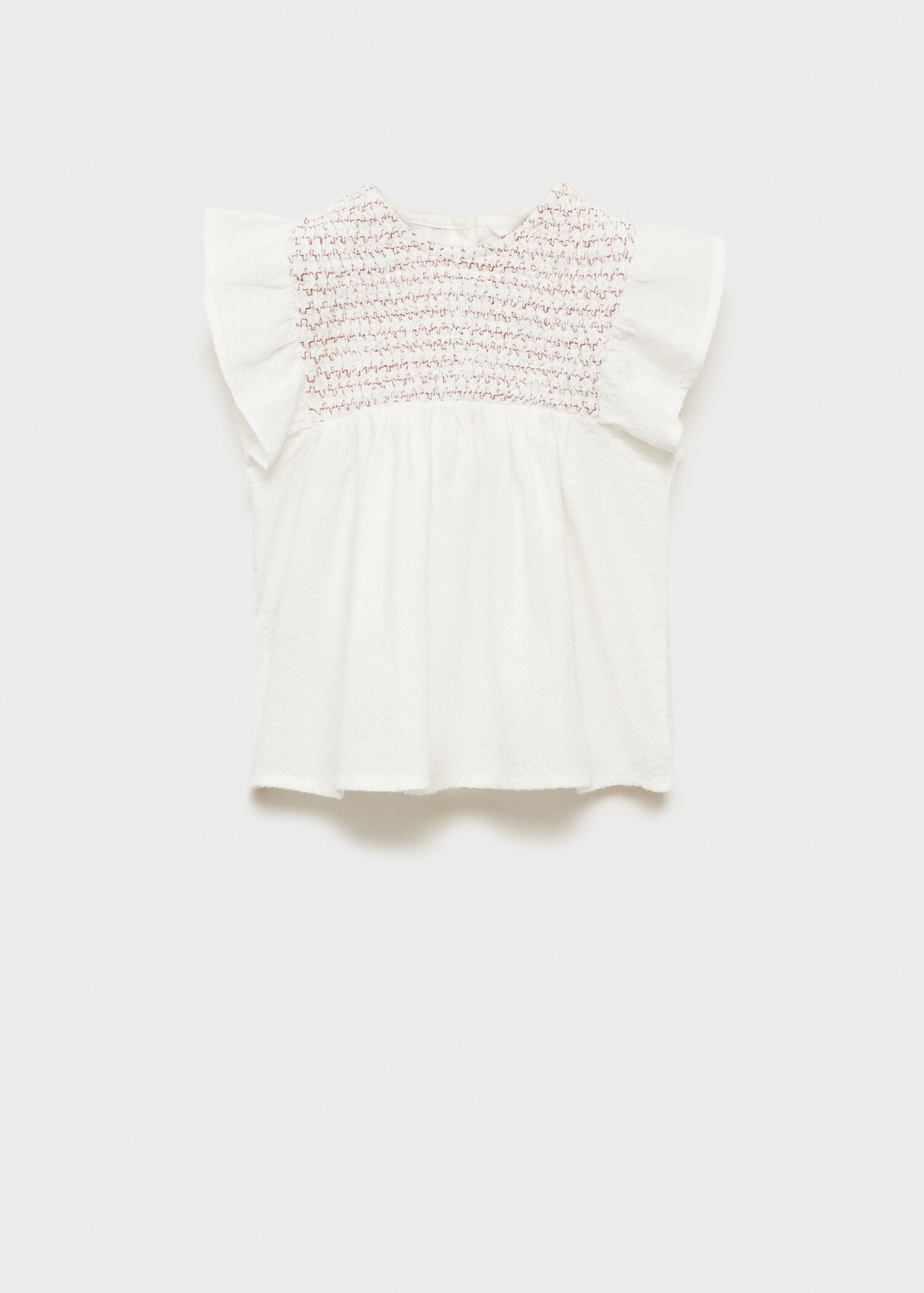 Blouse texturée volants - Article sans modèle