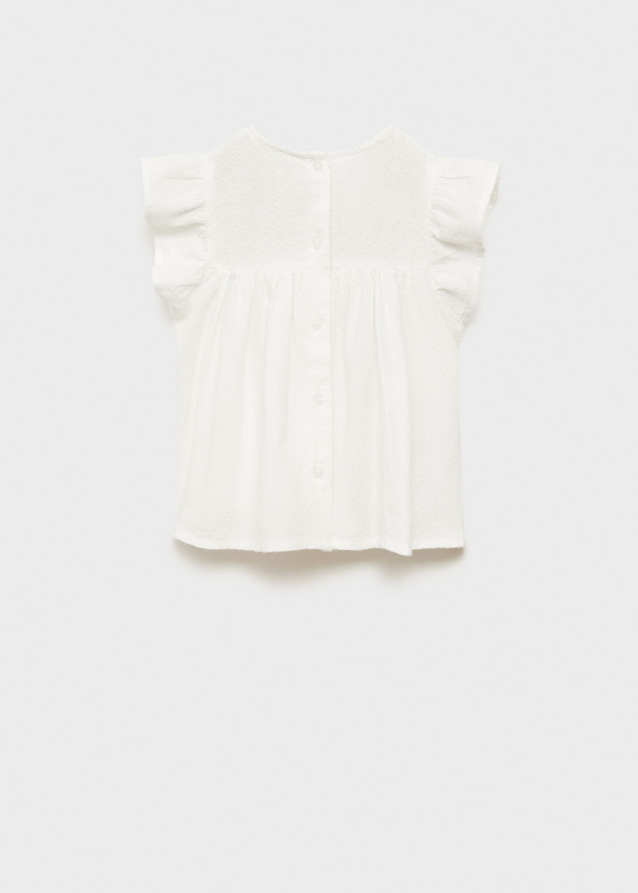 Blouse texturée volants - Verso de l’article