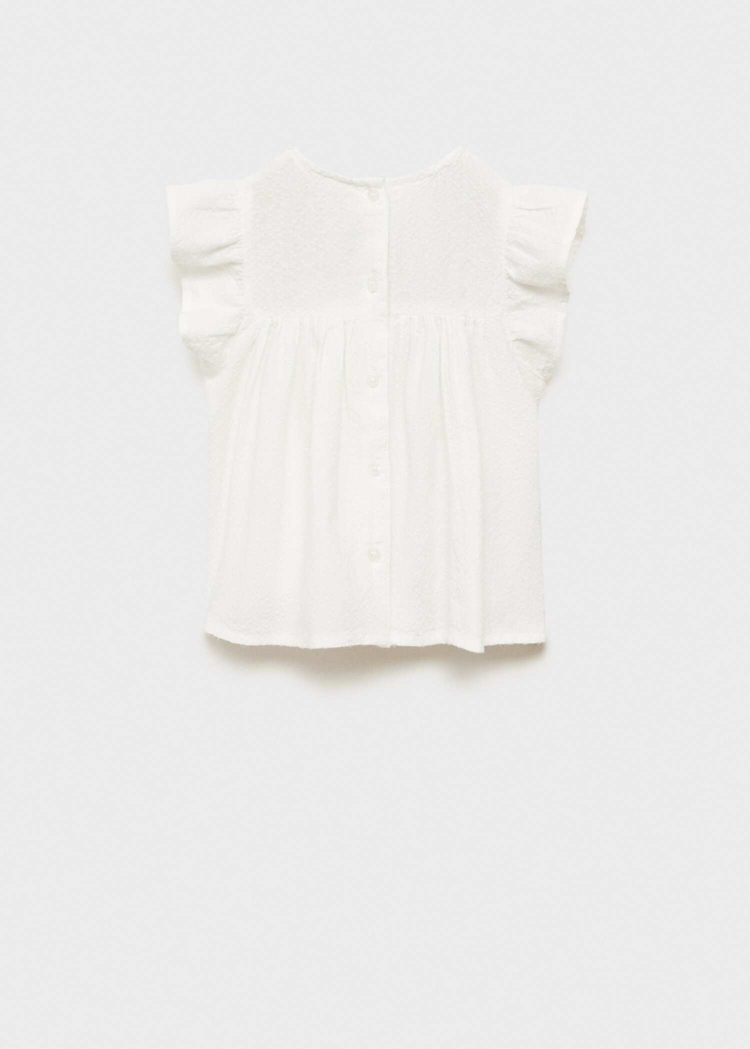 Blouse texturée volants - Verso de l’article