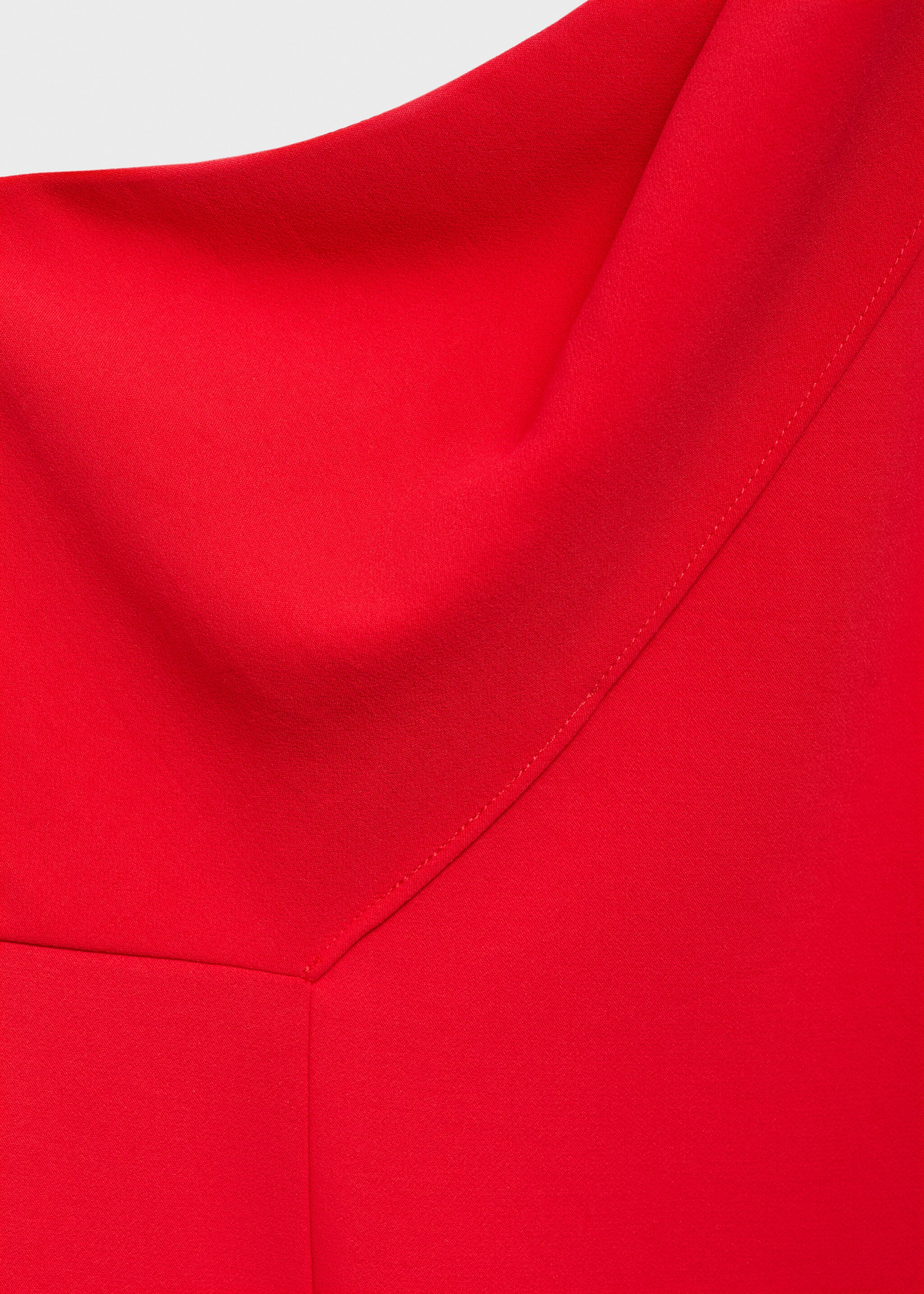 Asymmetrical bow-neck dress - Details of the article 0