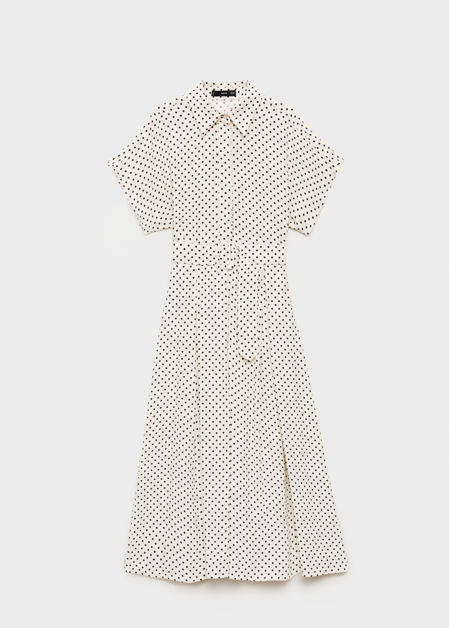 Robe à pois avec ceinture - Article sans modèle