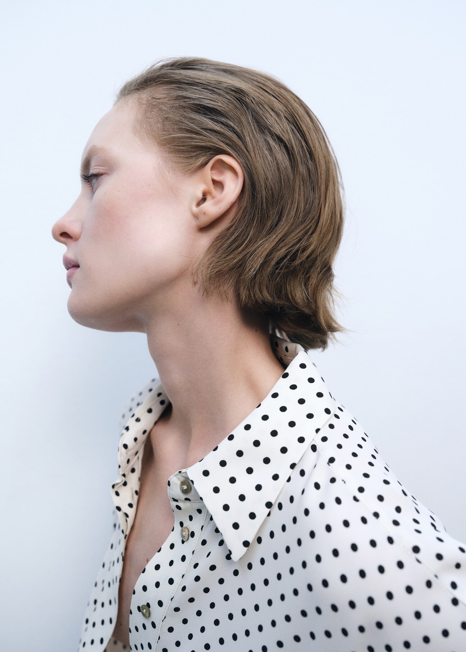 Robe à pois avec ceinture - Détail de l'article 1
