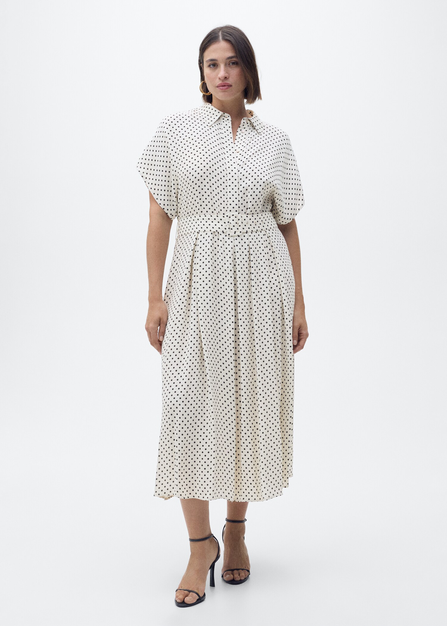 Robe à pois avec ceinture - Détail de l'article 3