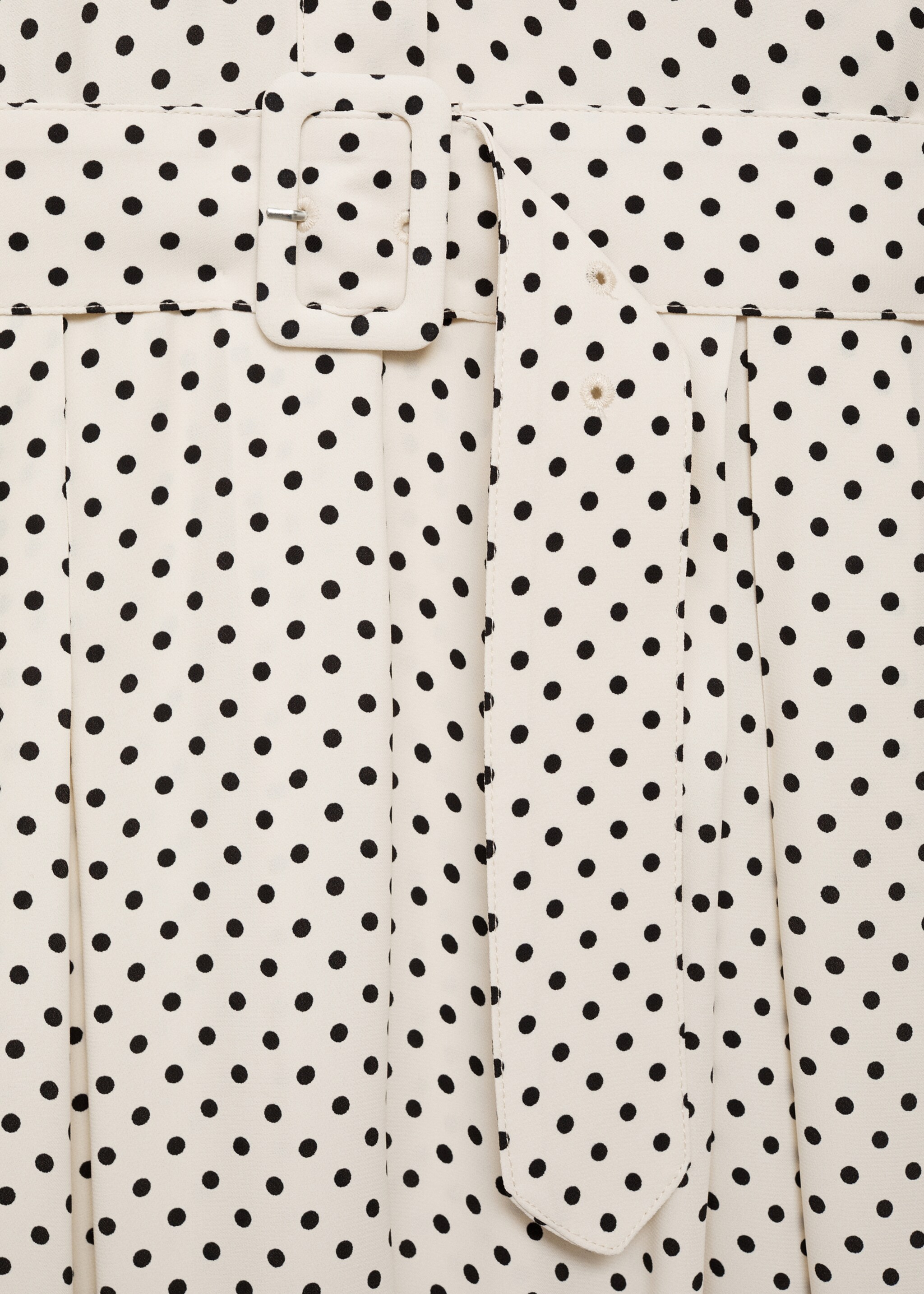 Polka-dot dress with belt - Details of the article 8