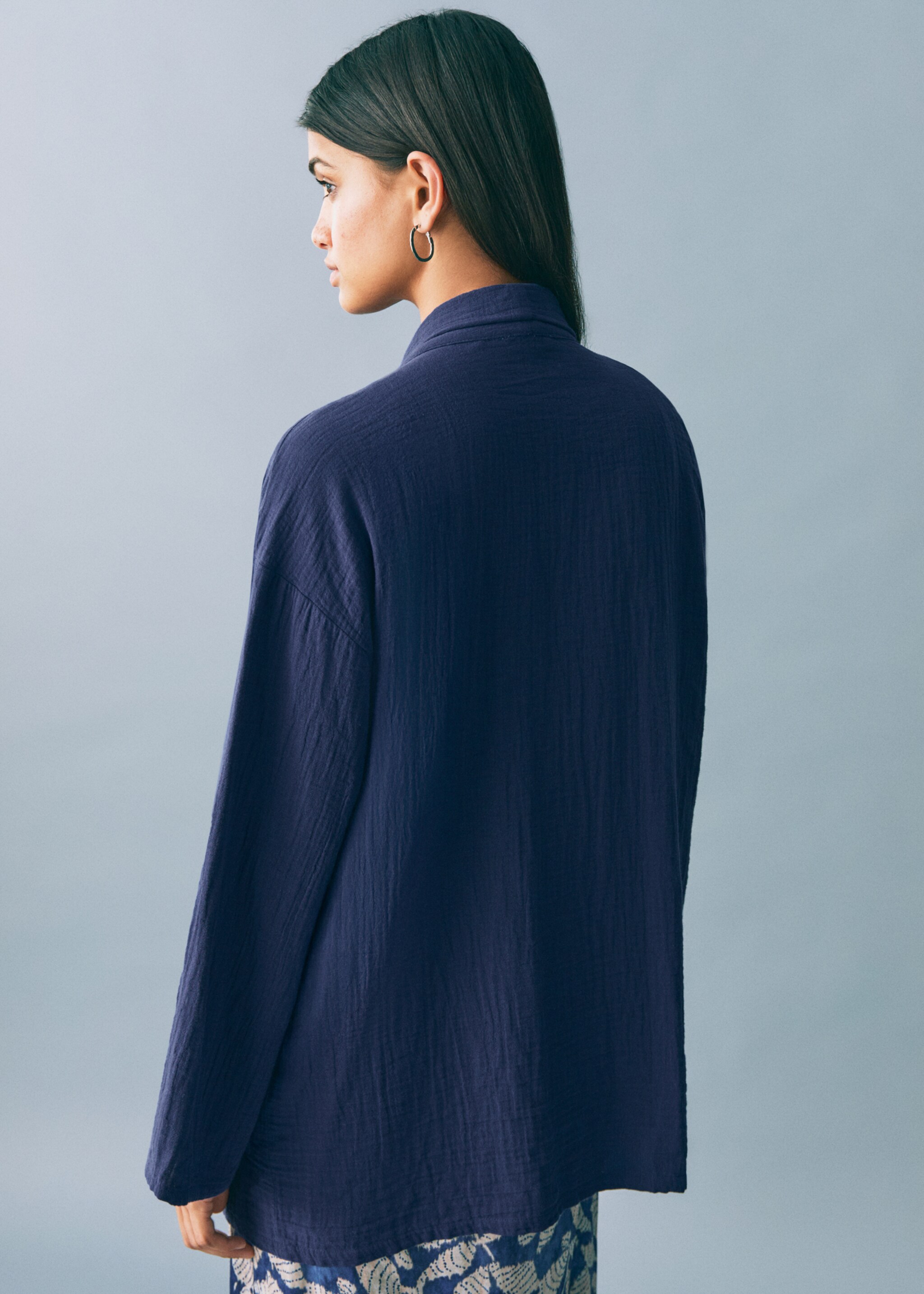 Veste kimono plissée - Verso de l’article