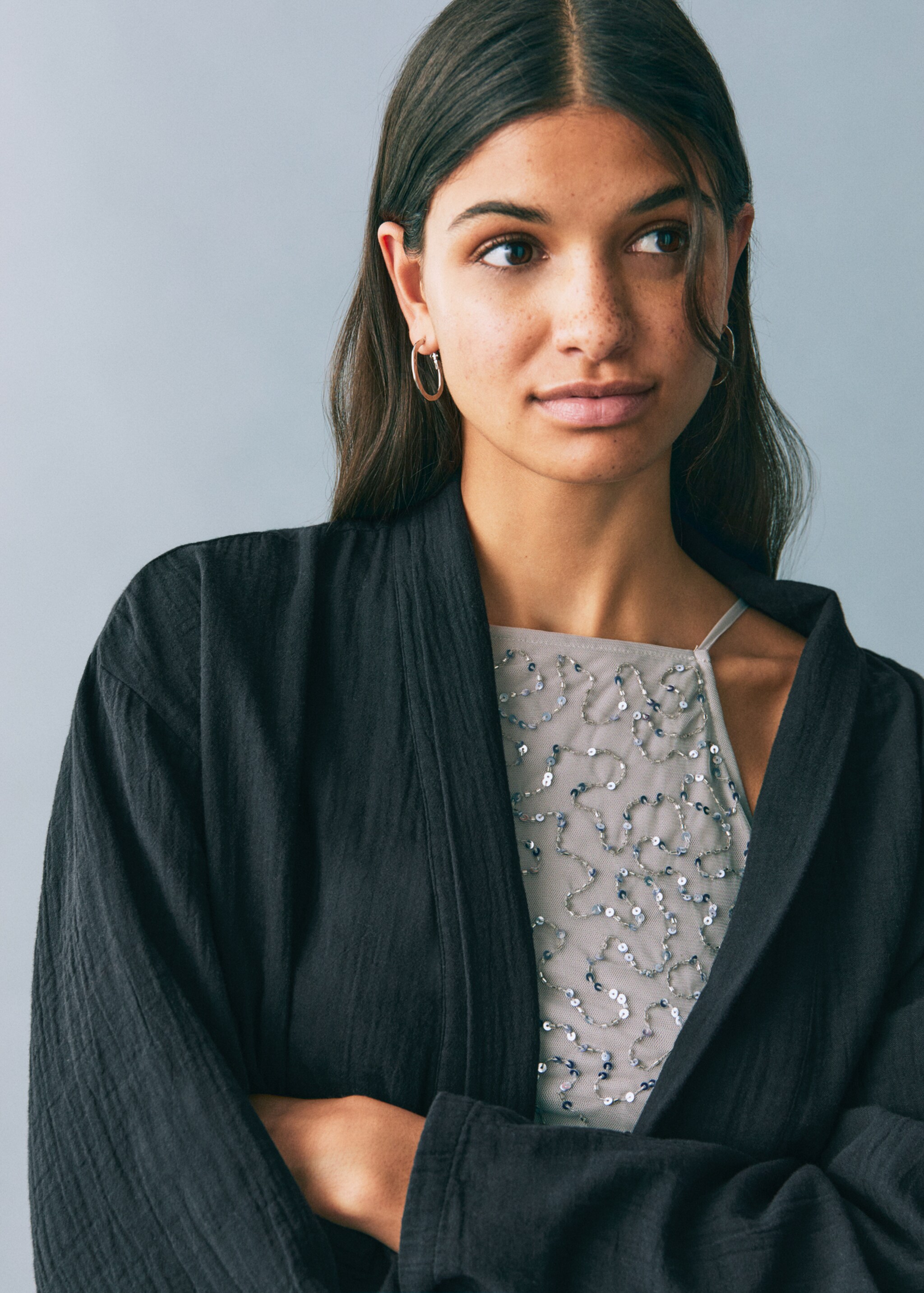 Veste kimono plissée - Détail de l'article 1