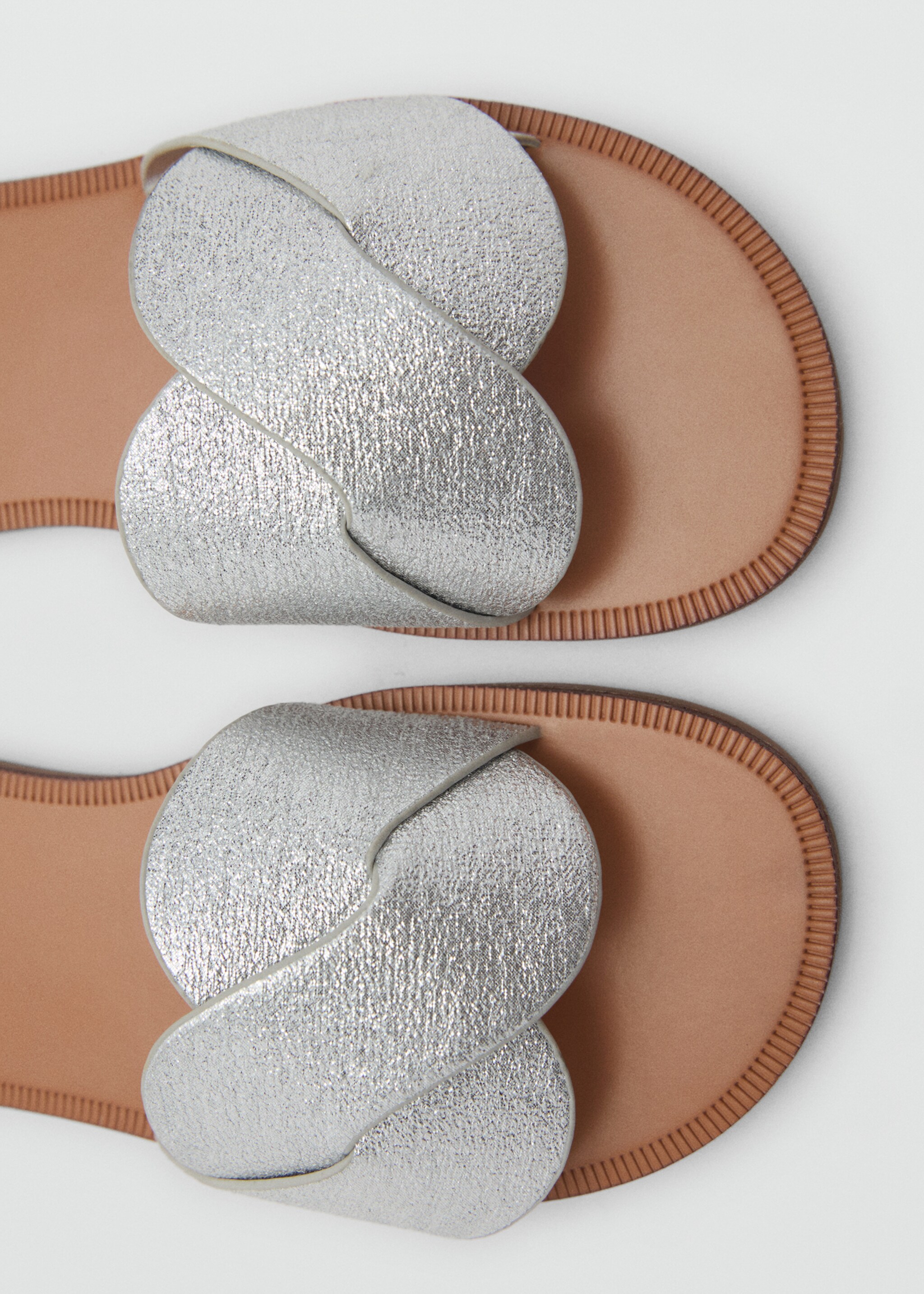 Metallische geflochtene Sandale - Detail des Artikels 1