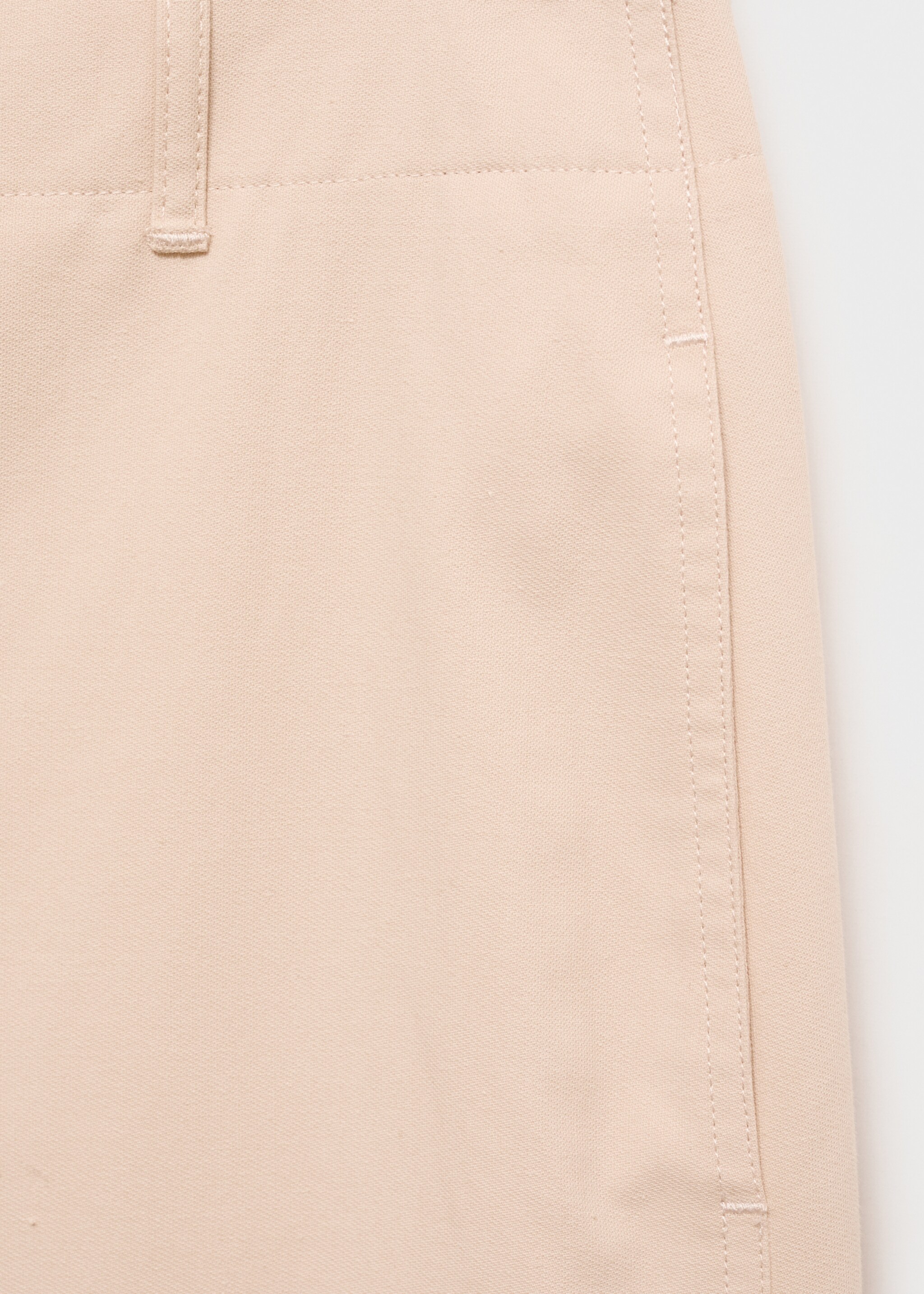 Mid-rise straight-fit cotton trousers - Details of the article 0