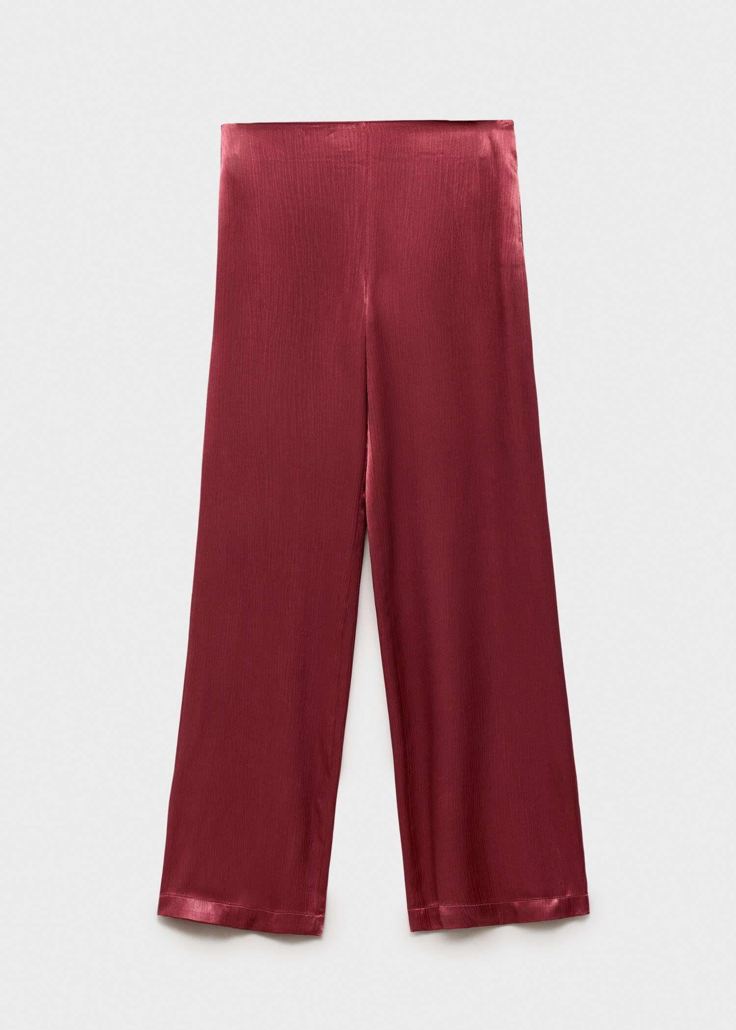 Satin straight-fit pants - Article without model