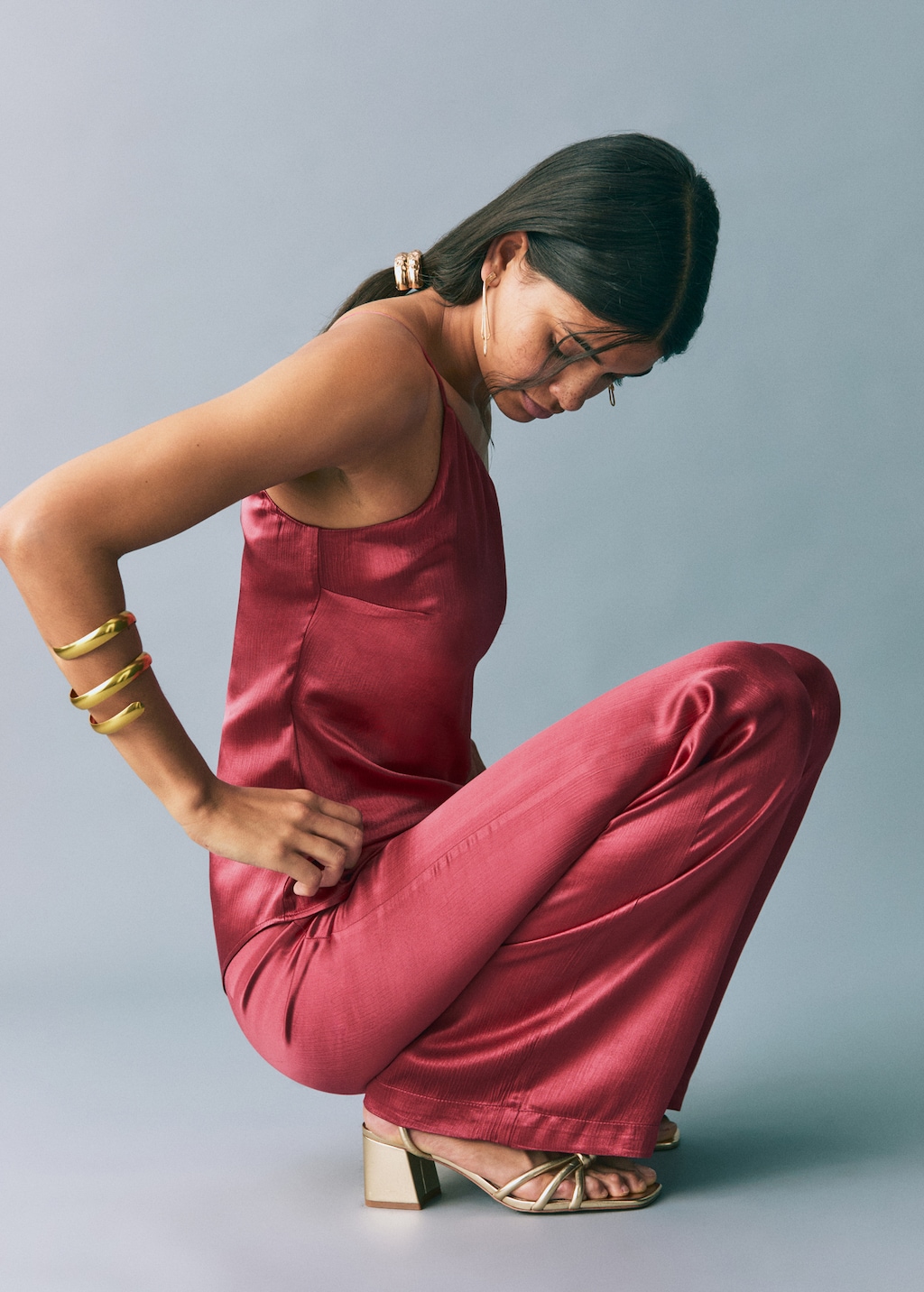 Satin straight-fit pants - Teen | MANGO USA Satin straight-fit pants - Teen | MANGO USA