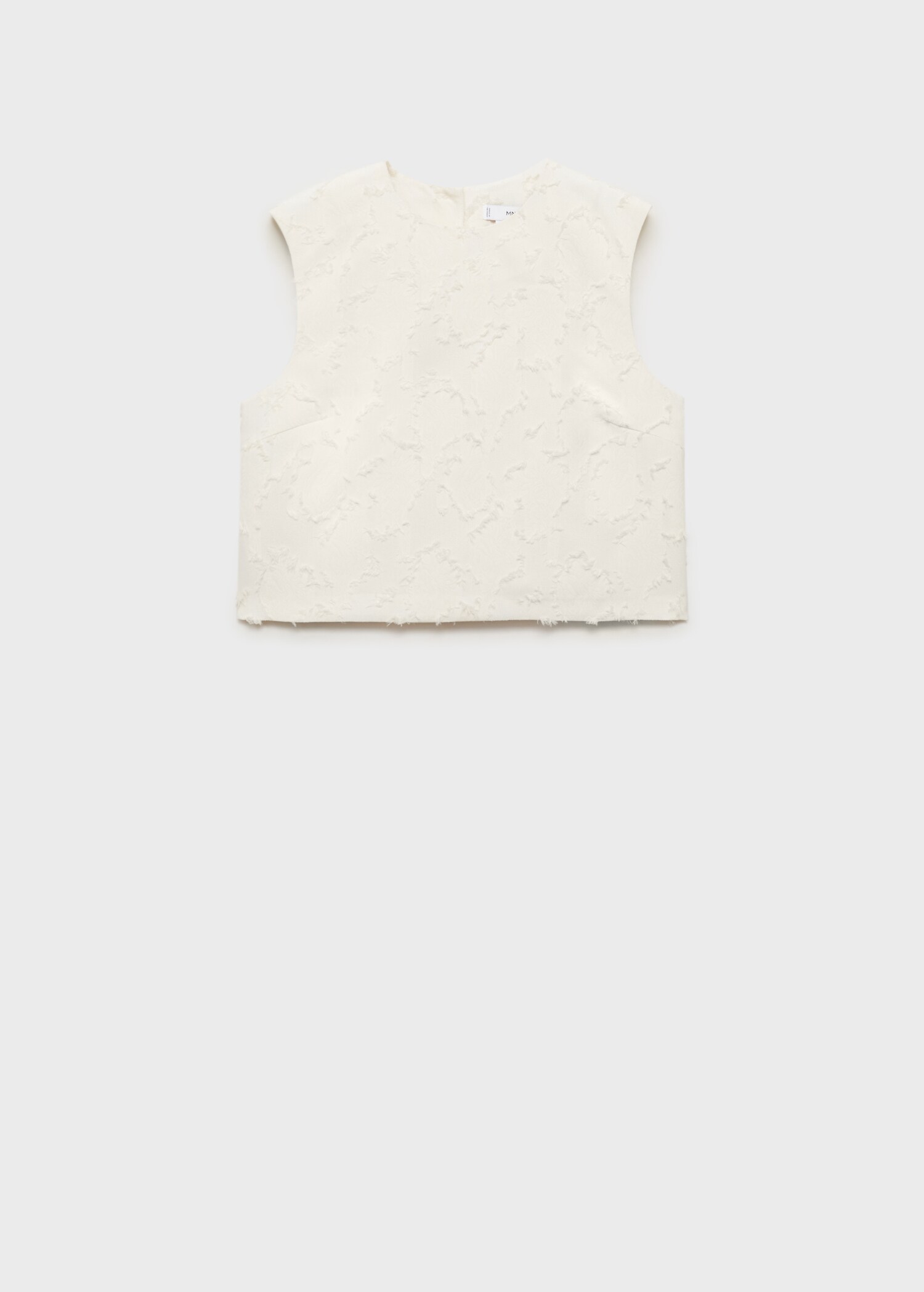 Textured crop top - Article without model