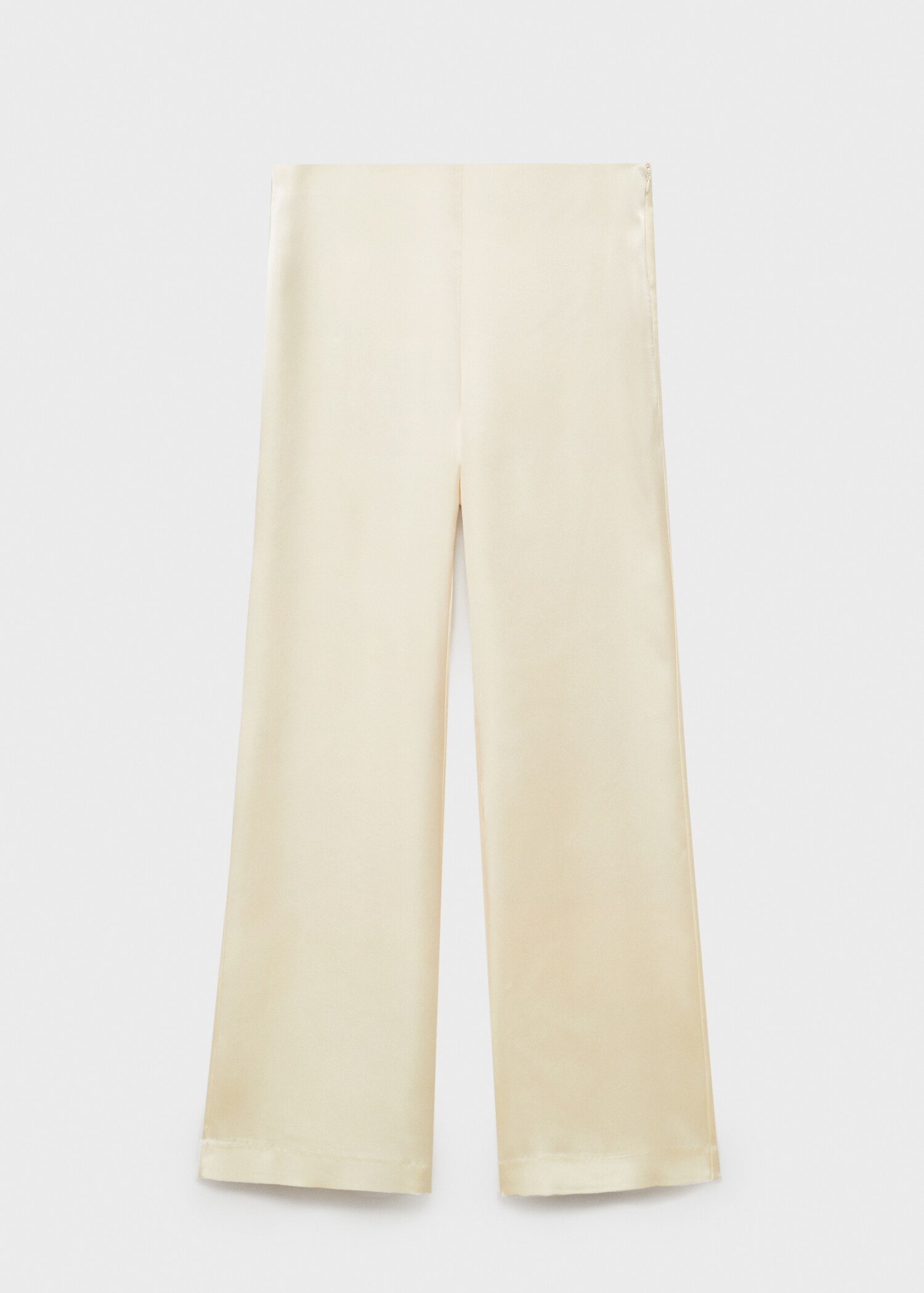 Satin straight-fit trousers - Article without model